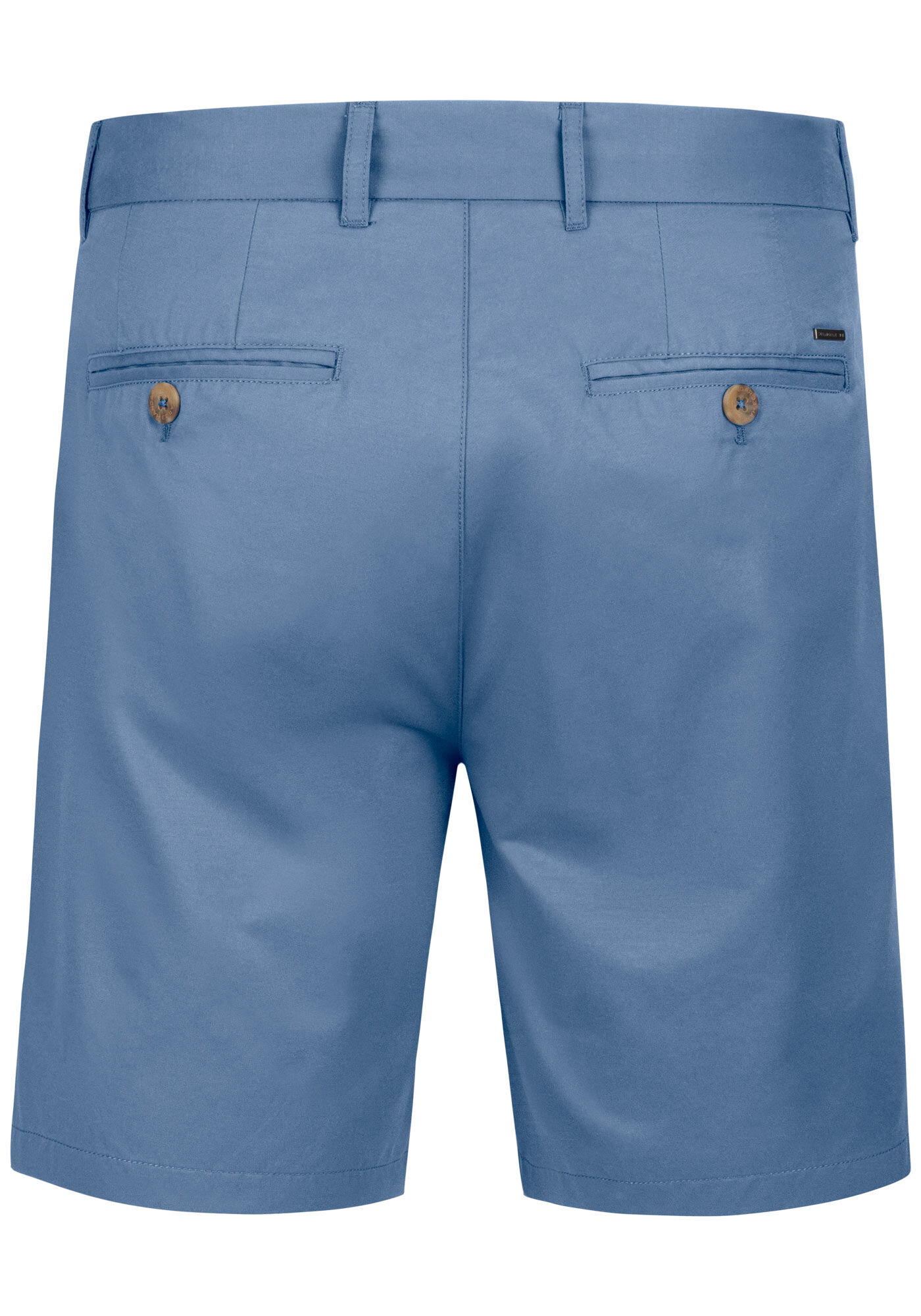 Shorts Em Tecido Plano Com Bolsos, AZUL BRIGHT, large.