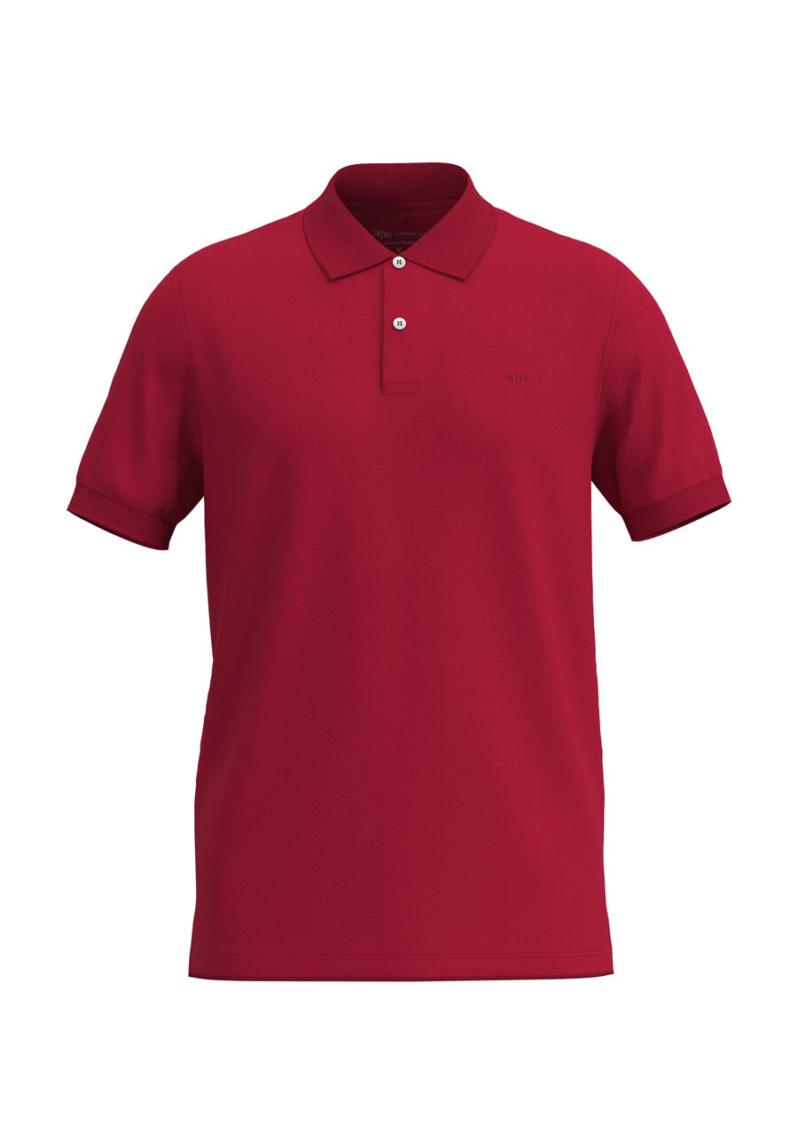 Camisa Polo Colors De Mangas Curtas Em Meia Malha De Algodão, VERMELHO NATTY. Camisa Polo Colors De Mangas Curtas Em Meia Malha De Algodão, VERMELHO NATTY, large.