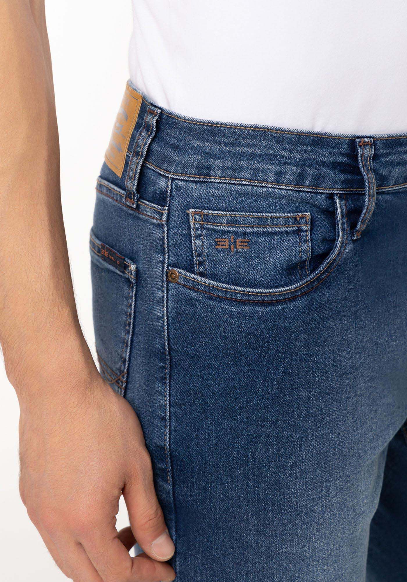 Cal&ccedil;a Jeans Slim Com Elastano E Bolsos Turbofan, JEANS, large.