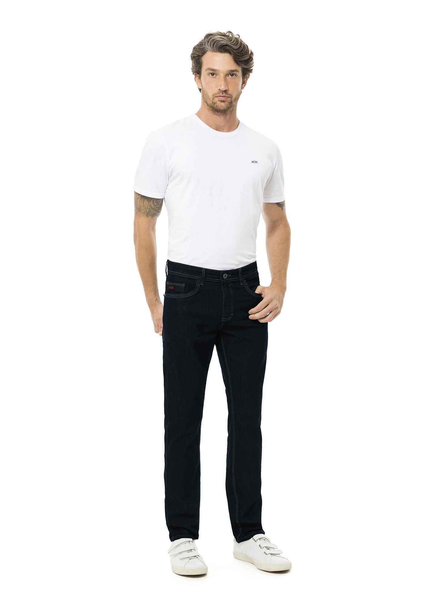 Cal&ccedil;a masculina Slim Turbofan, JEANS ESCURO, large.