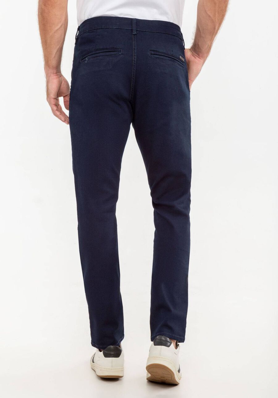 Calça Jeans Masculina Skinny Denim Escuro, JEANS, large.