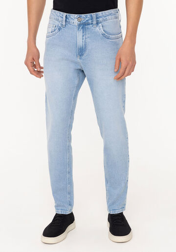 Calça Jeans Skinny Turbohélice Cropped Com Elastano, JEANS. Calça Jeans Skinny Turbohélice Cropped Com Elastano, JEANS, large.