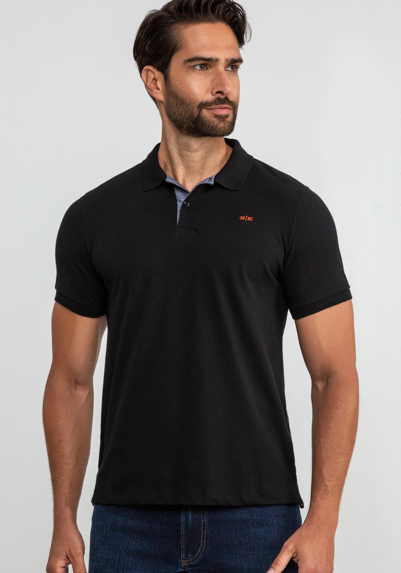 Camisa Polo Masculina em Malha Piquet com Elastano Hangar 33