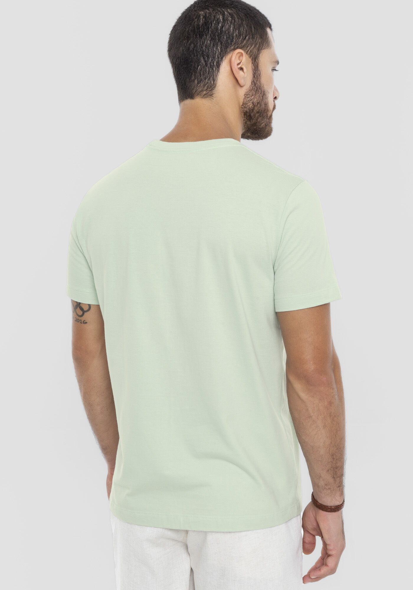 Camiseta Masculina Manga Curta Tal Pai Tal Filho, VERDE ARAGON, large.