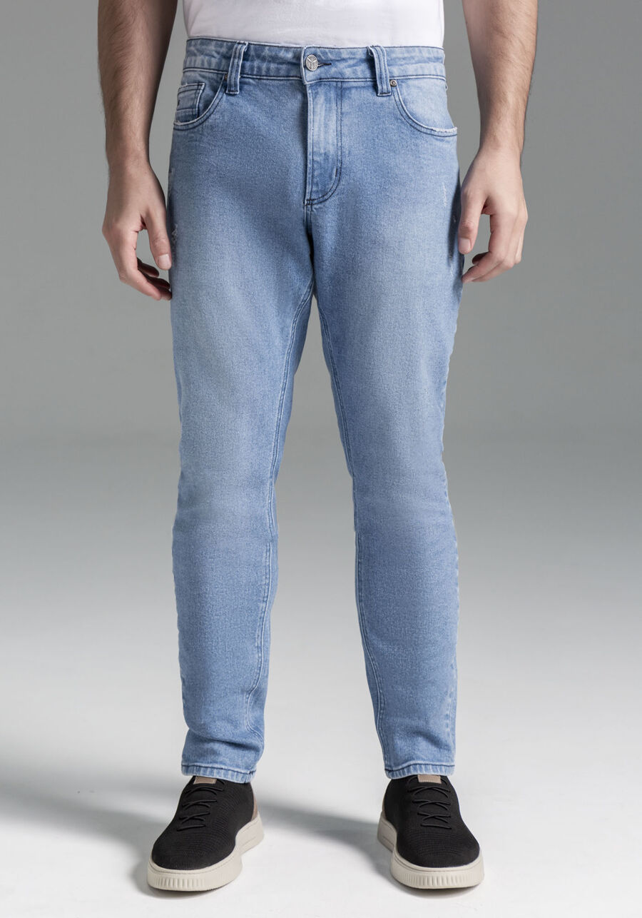 Calça Jeans Masculina Skinny Clara com Elastano, JEANS. Calça Jeans Masculina Skinny Clara com Elastano, JEANS, large.