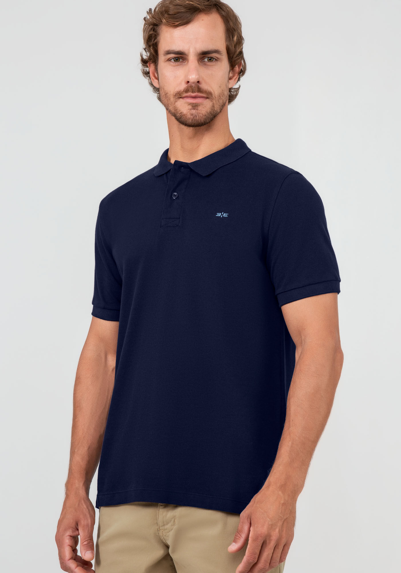 Camiseta Masculina em Algod&atilde;o Pima Cl&aacute;ssica, MARINHO ACTION, large.