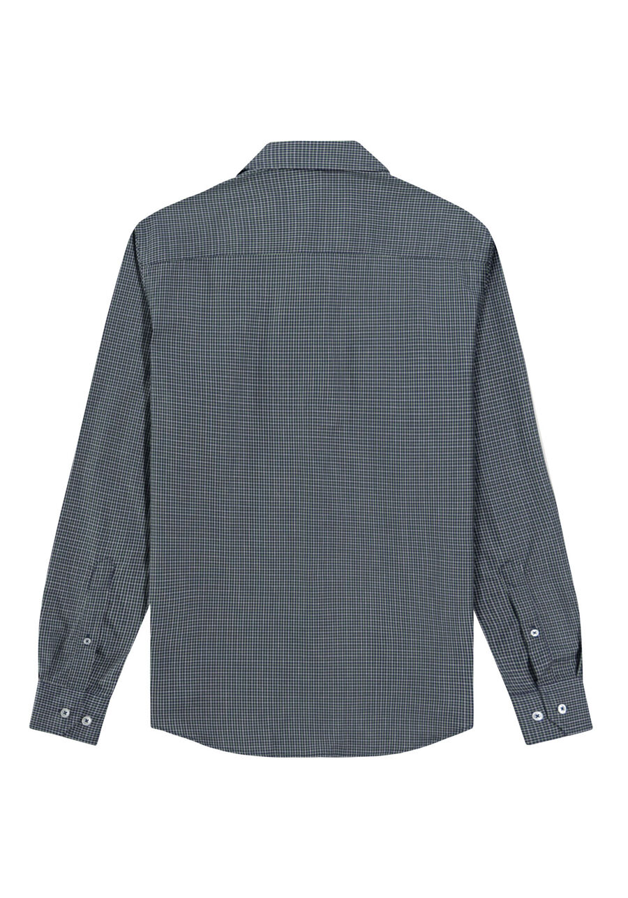 Camisa Masculina Slim Fit em Fio Egípcio, MARINHO. Camisa Masculina Slim Fit em Fio Egípcio, MARINHO, large.
