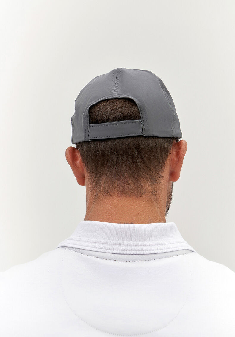 Bon&eacute; Masculino em Poliamida Dad Hat, CINZA, large.