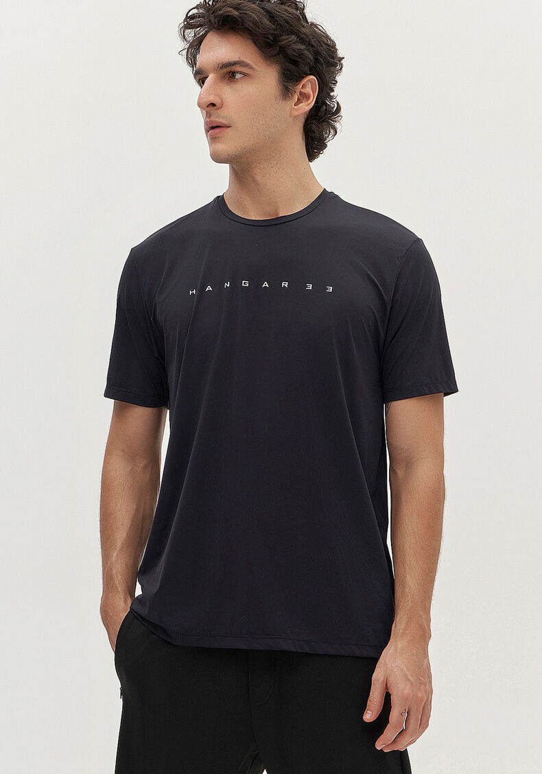 Camiseta Masculina Tech Skin com Estampa Refletiva, PRETO REATIVO, large.