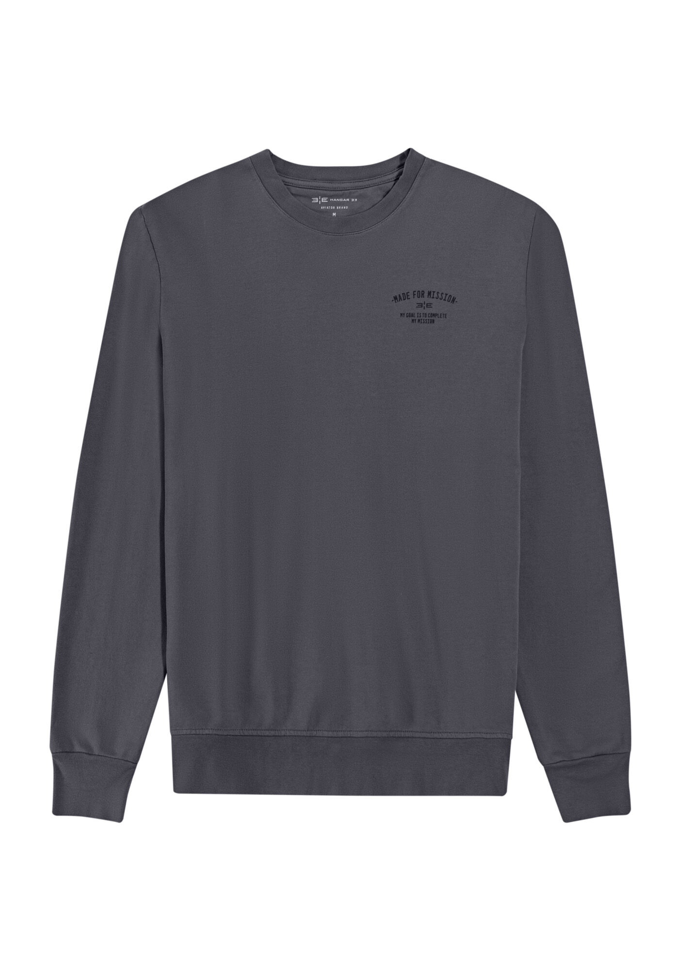 Blus&atilde;o Masculino em Moletom com Detalhe Estampa, CINZA NOTI, large.