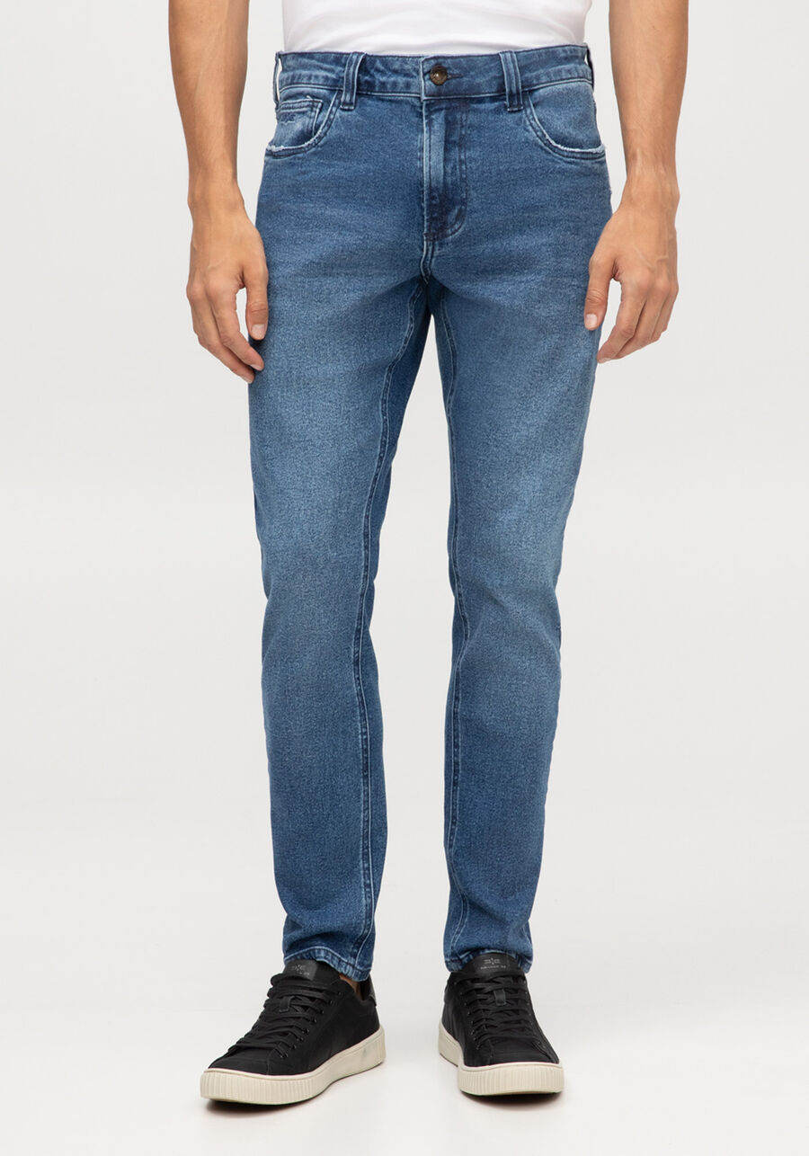 Calça Jeans Masculina Skinny com Elasticidade, JEANS. Calça Jeans Masculina Skinny com Elasticidade, JEANS, large.