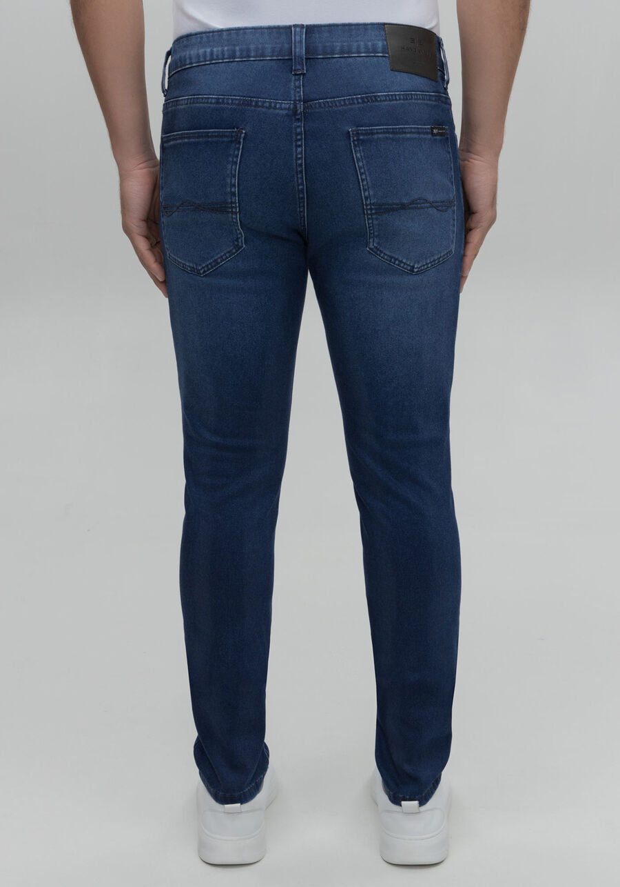 Calça Jeans Masculina Skinny com Elastano, JEANS. Calça Jeans Masculina Skinny com Elastano, JEANS, large.