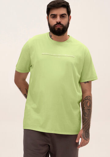 Camiseta Masculina estampada Big and Tall, VERDE WET. Camiseta Masculina estampada Big and Tall, VERDE WET, large.