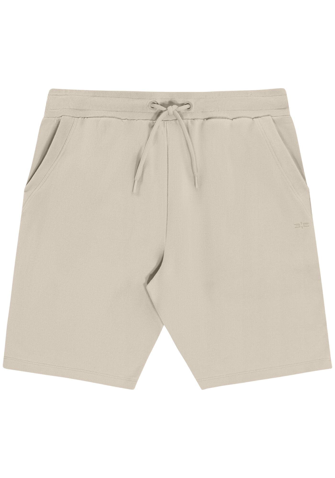 Bermuda Masculina em Moletom sem Felpa, BEGE SYSTEM, large.