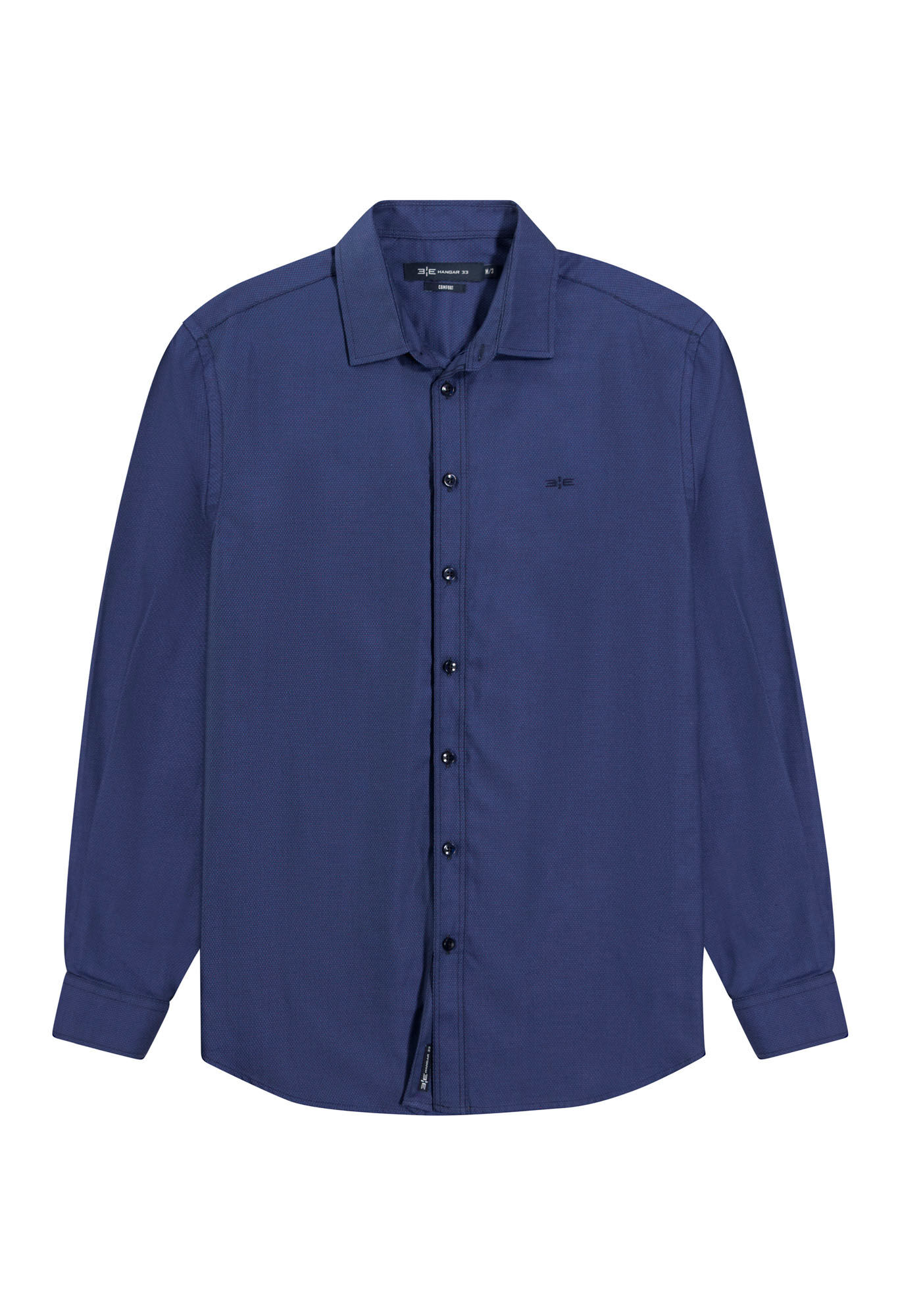 Camisa Masculina Comfort Manga Longa, MARINHO IMPERIO, large.