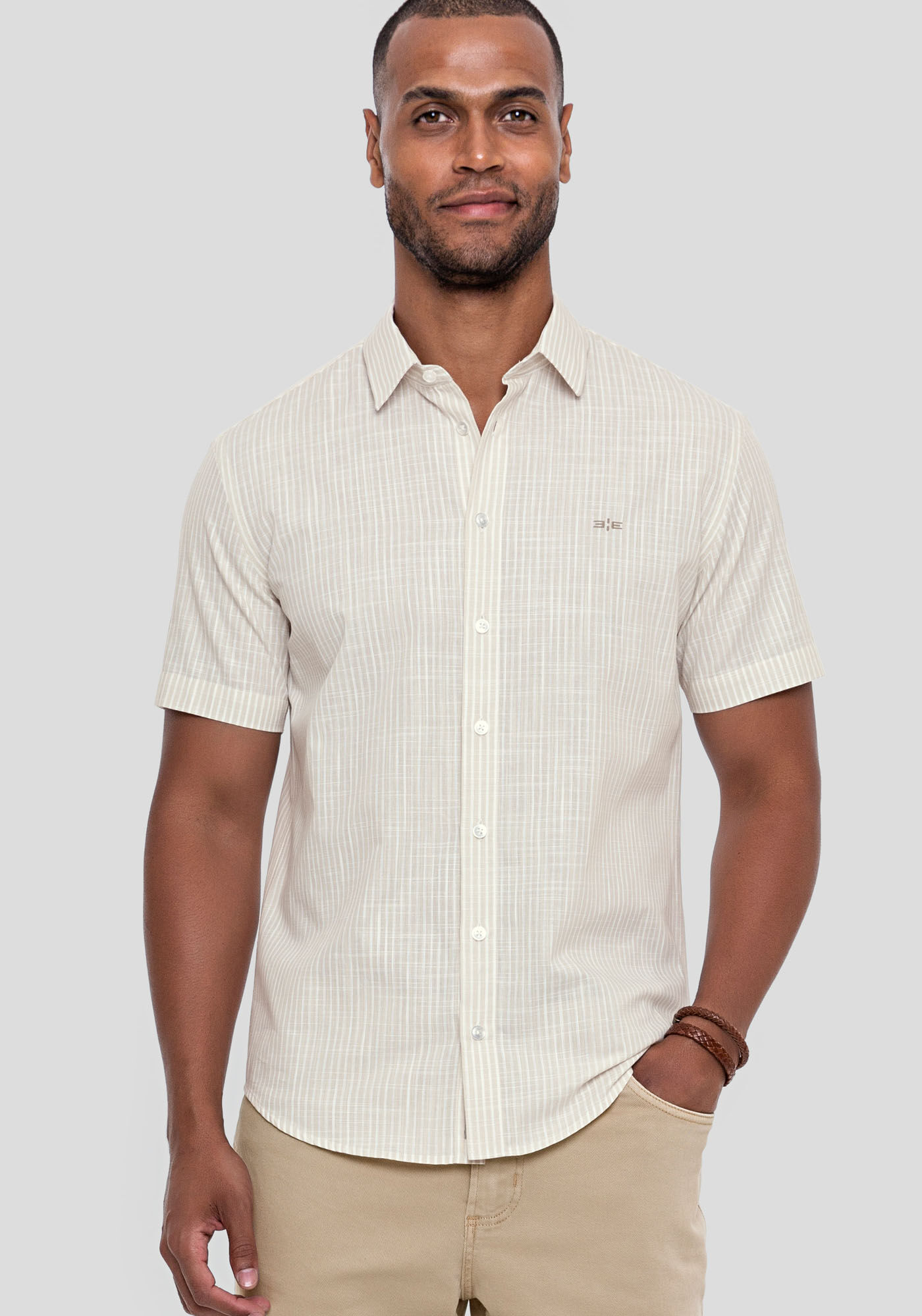 Camisas slim fit manga sales curta