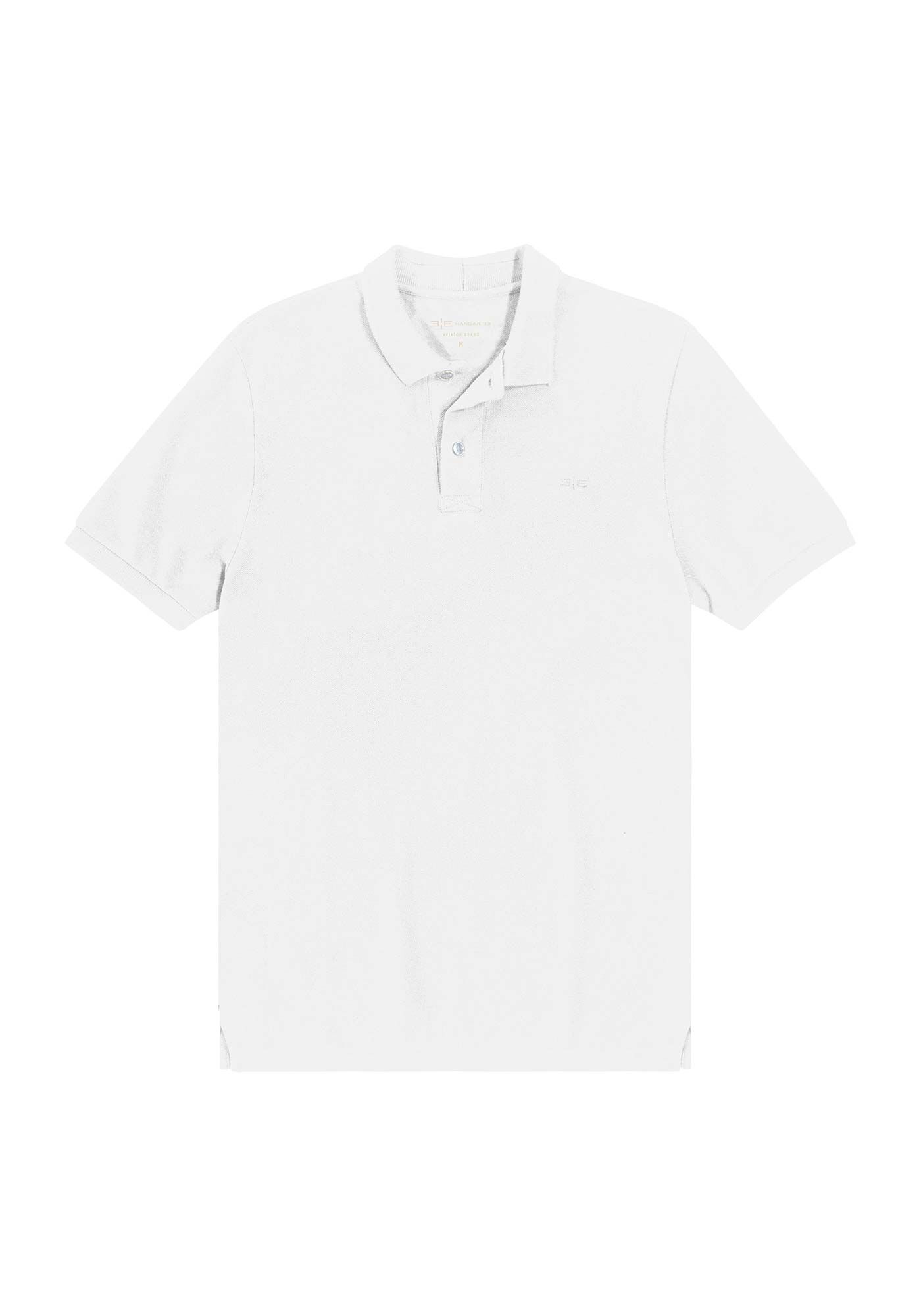 Camisa Polo Cl&aacute;ssicos Malha Piquet Juvenil, BRANCO, large.