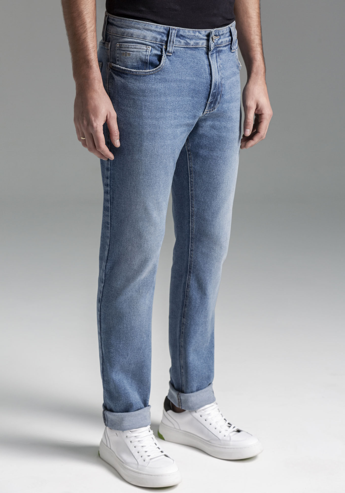 Cal&ccedil;a Jeans Masculina Slim Clara com Elastano, JEANS, large.