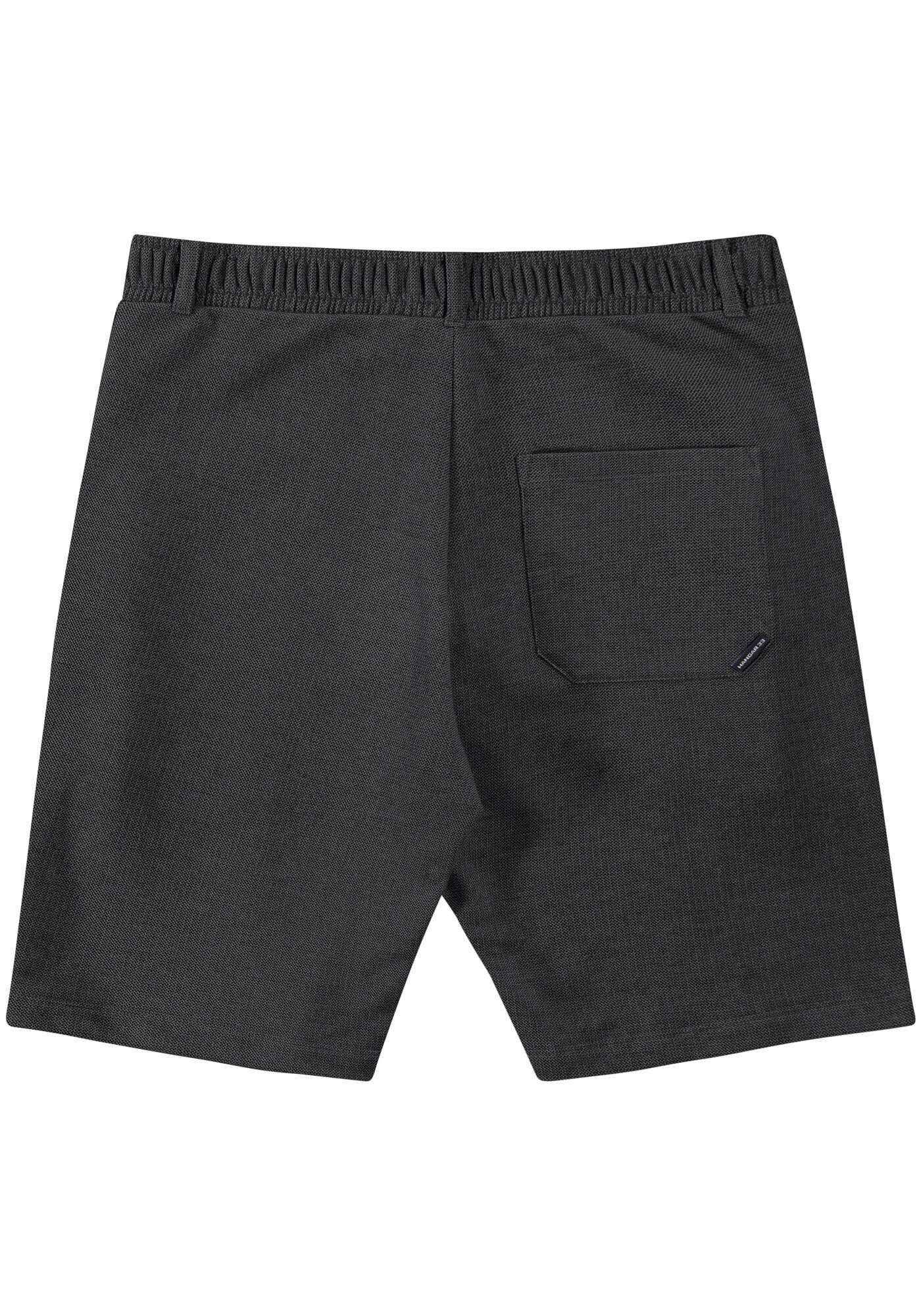 Bermuda Masculina Reta em Moletom Tal pai Tal Filho, PRETO REATIVO, large.