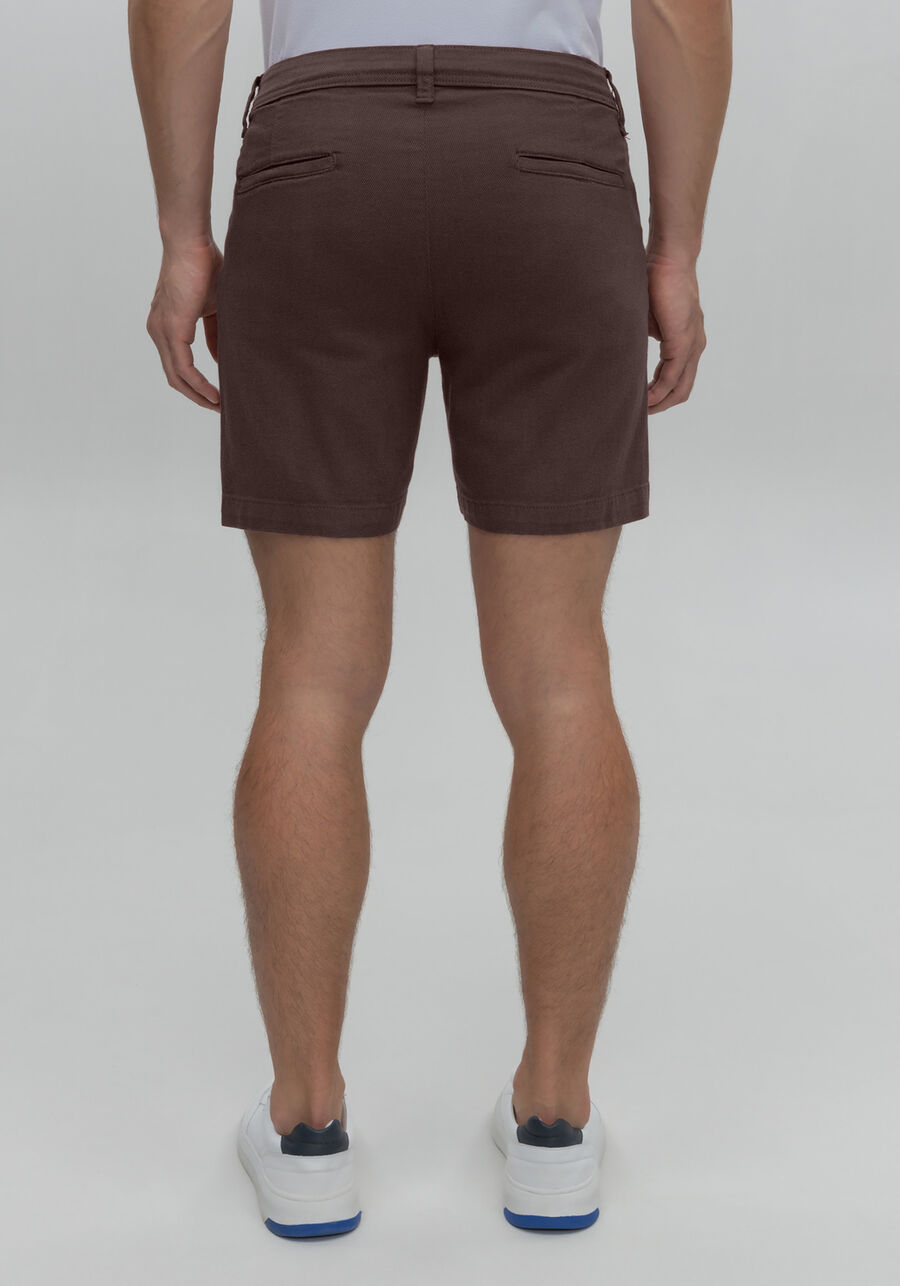 Shorts Sarja Masculino Estilo Ponto Roma, MARROM EGGPLANT. Shorts Sarja Masculino Estilo Ponto Roma, MARROM EGGPLANT, large.