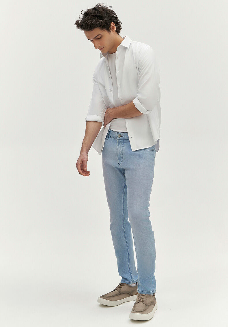 Cal&ccedil;a Jeans Skinny Com Bolsos Turboh&eacute;lice, JEANS, large.