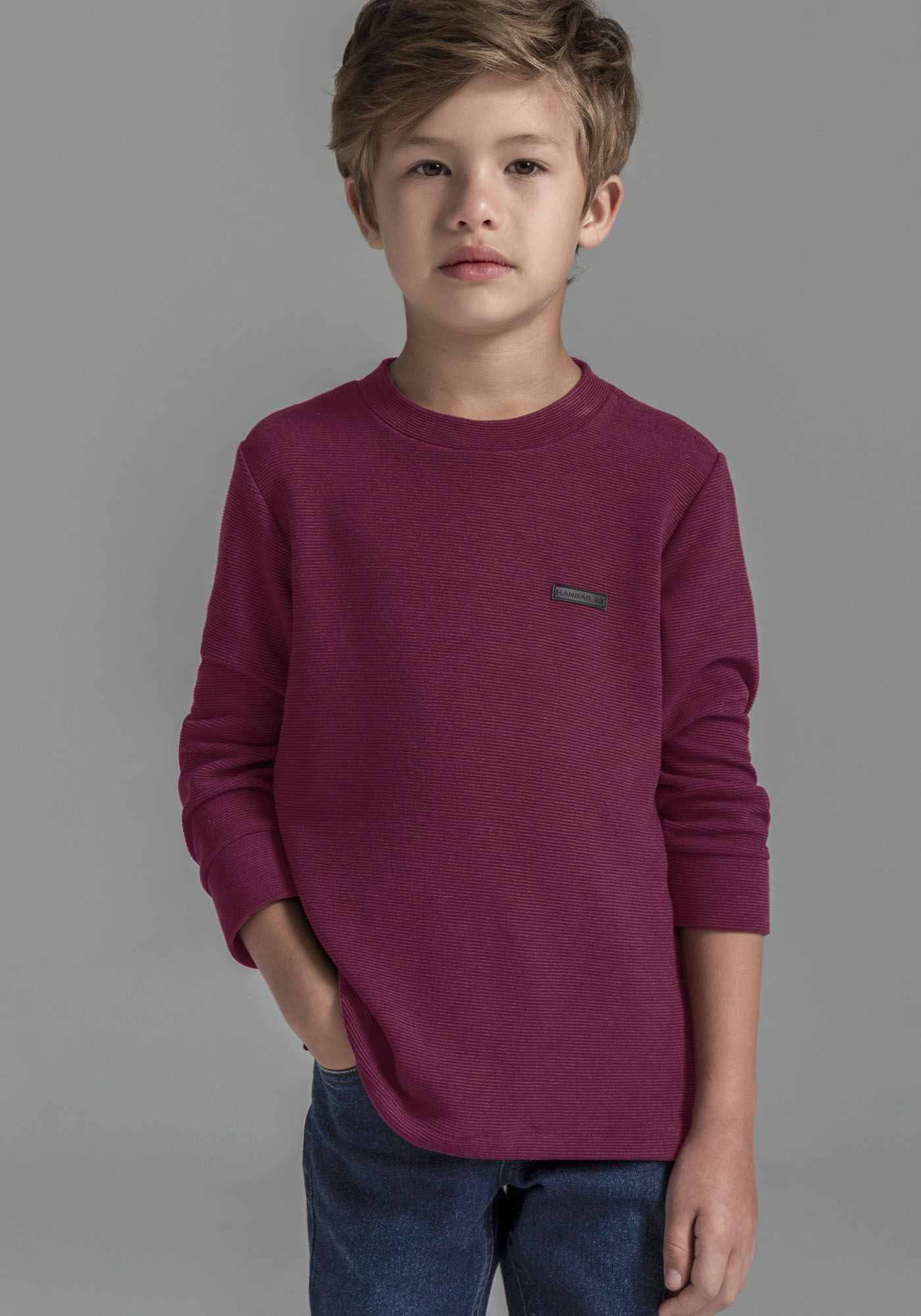 Blus&atilde;o Infantil Tal Pai Tal Filho, BORDO WITCH, large.