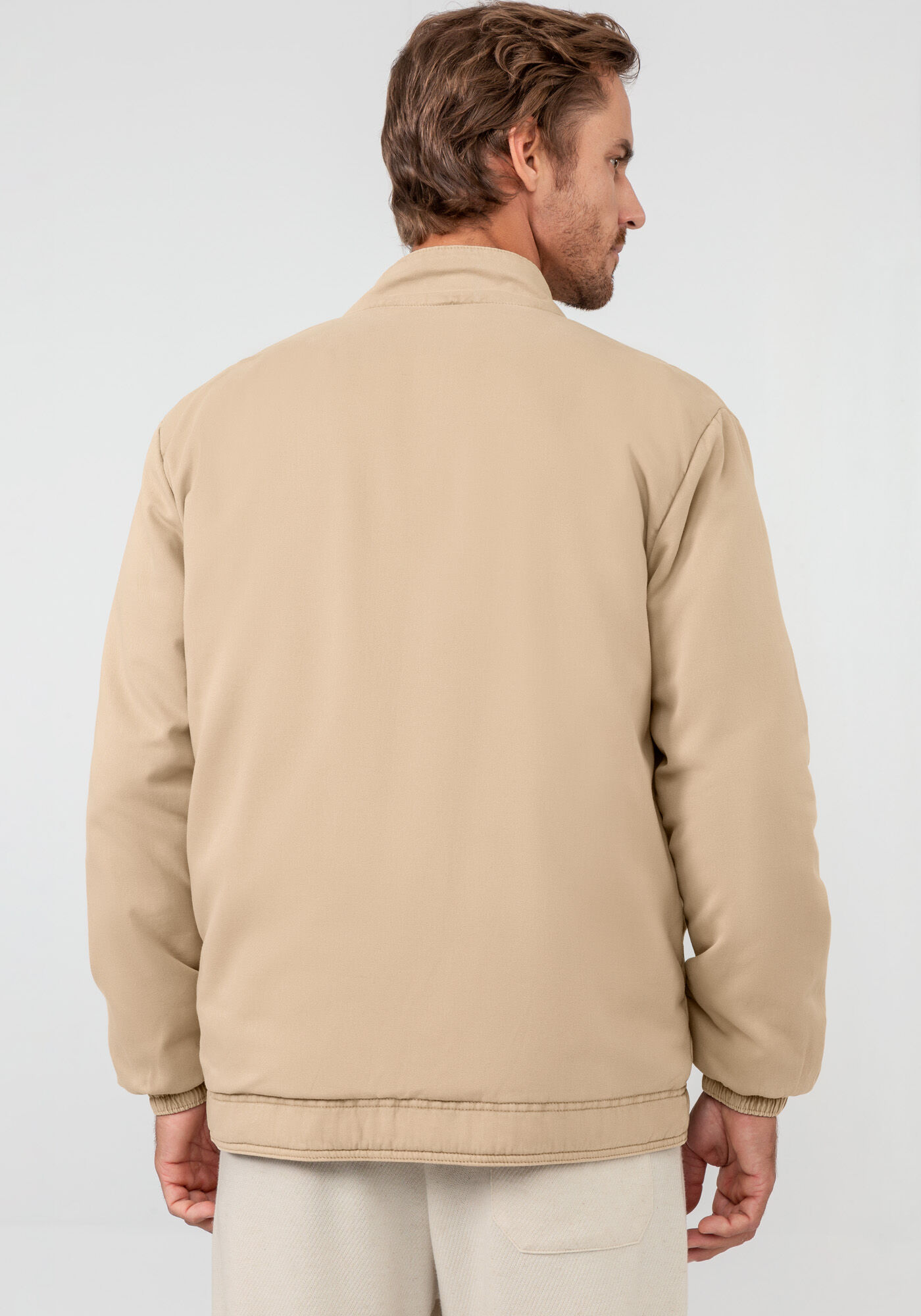 Jaqueta Masculina Bomber em Sarja Matelass Hangar 33