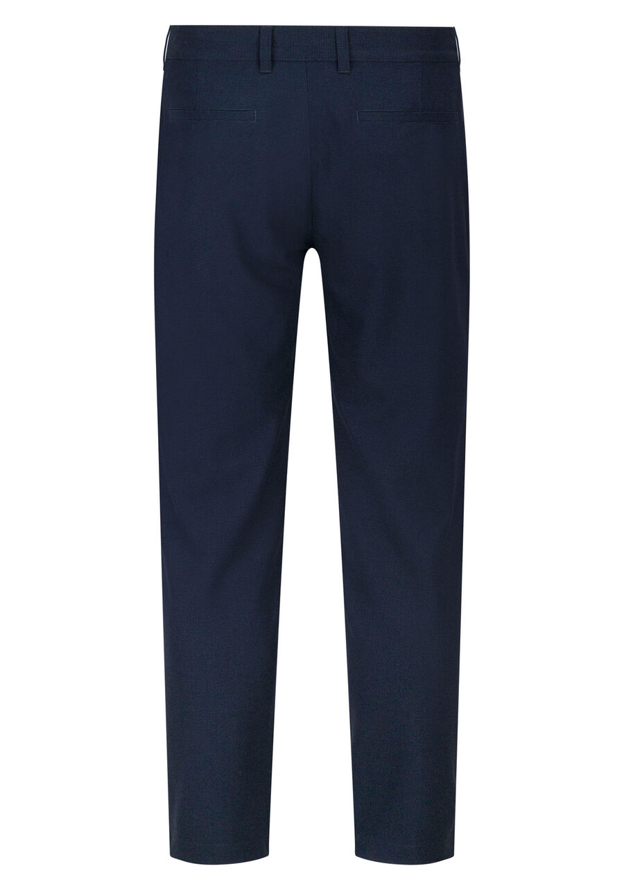 Calça Com Bolsos Em Tecido Plano Com Elastano, MARINHO IMPERIO. Calça Com Bolsos Em Tecido Plano Com Elastano, MARINHO IMPERIO, large.