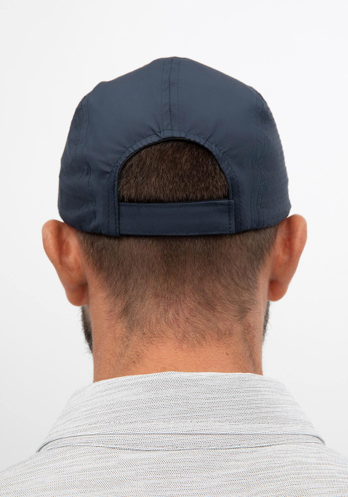 Bon&eacute; Masculino De Aba Curva, MARINHO, large.