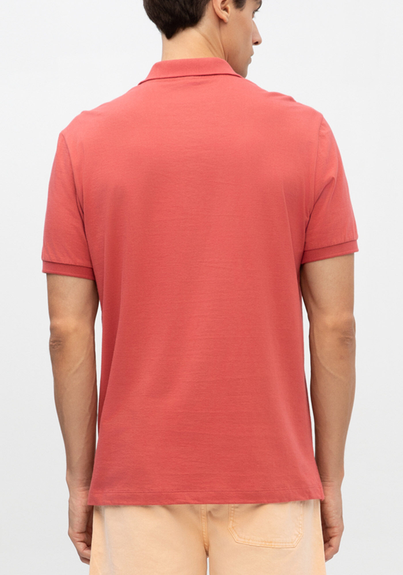 Camisa Polo Colors De Mangas Curtas Em Meia Malha De Algod&atilde;o, ROSA ASTRO, large.