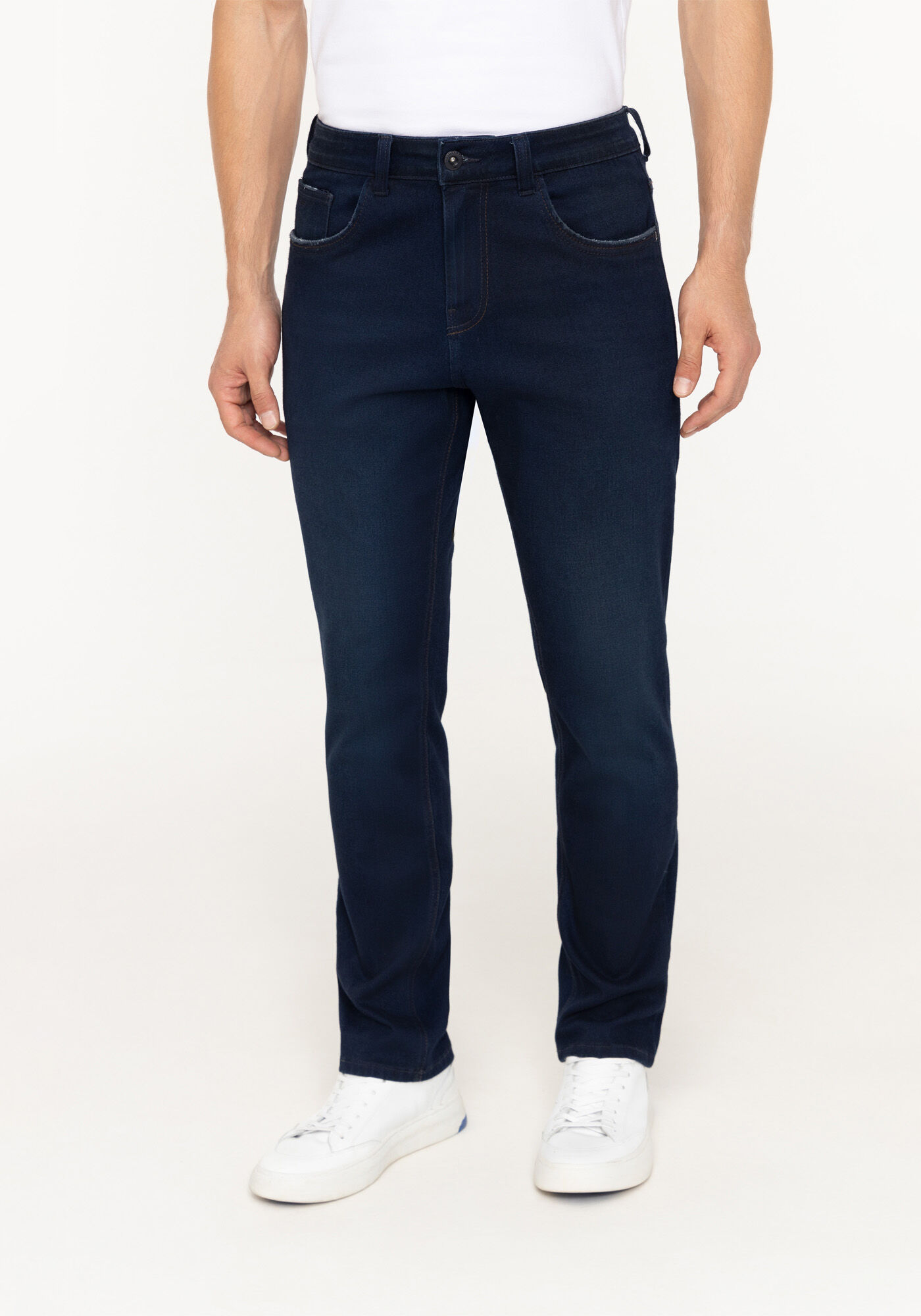 Cal&ccedil;a Jeans Reta Radial Com Elastano Masculina, JEANS, large.