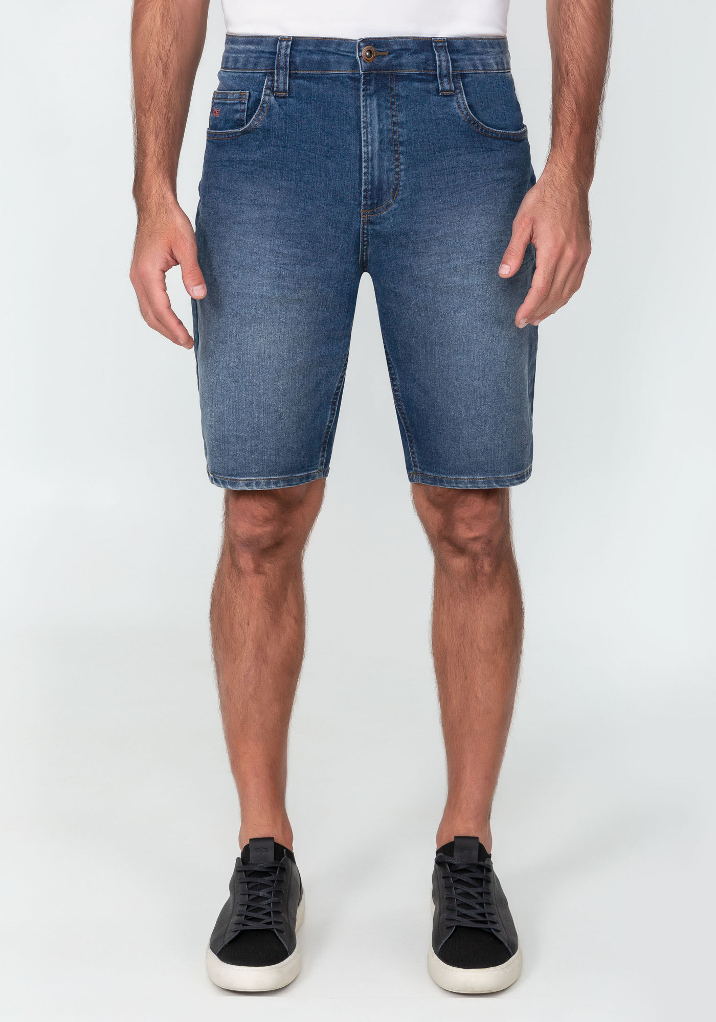 Bermuda jeans reta hot sale