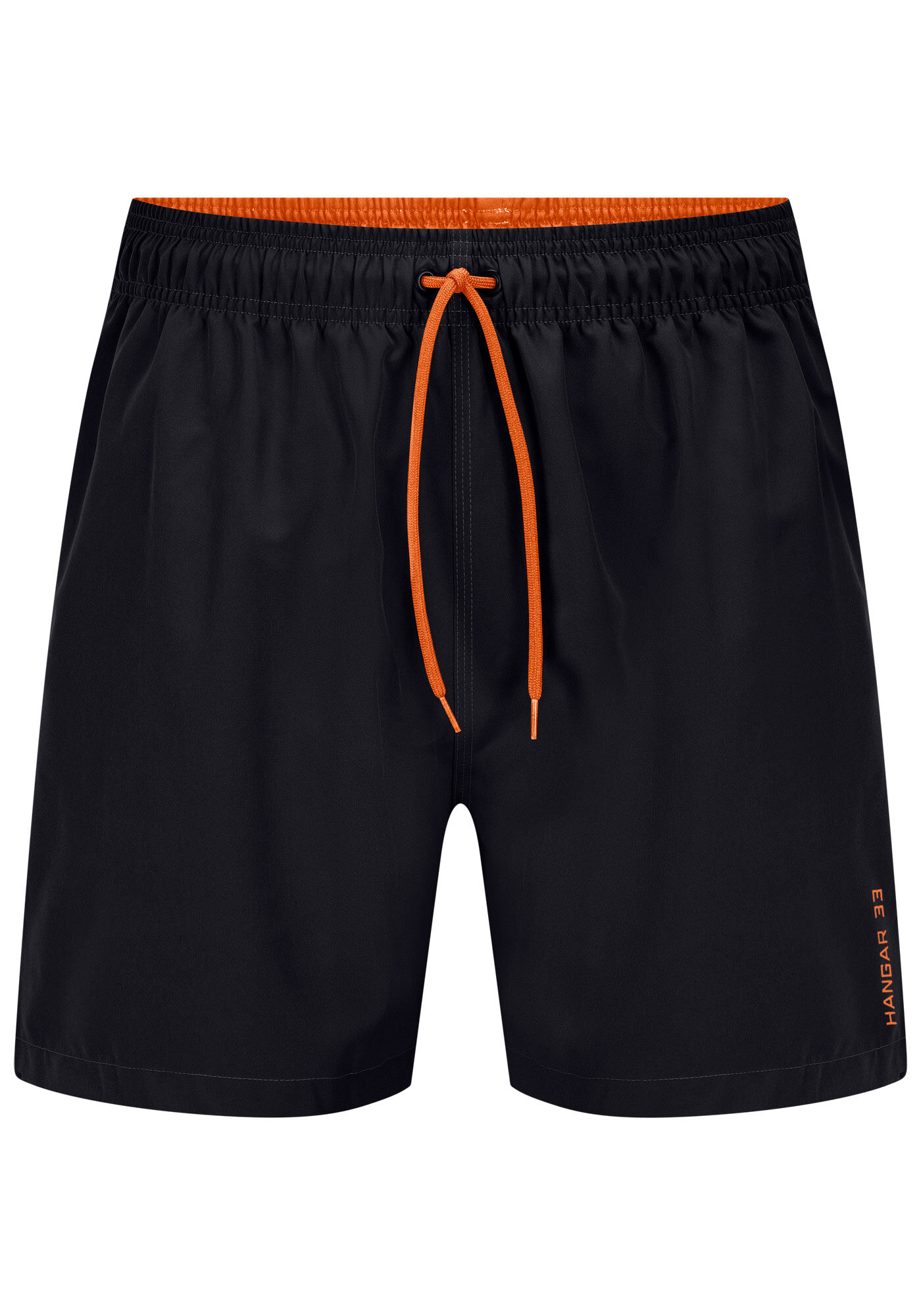 Shorts Com Bolso E Cadar&ccedil;o Regul&aacute;vel Em Tecido Plano, PRETO REATIVO, large.