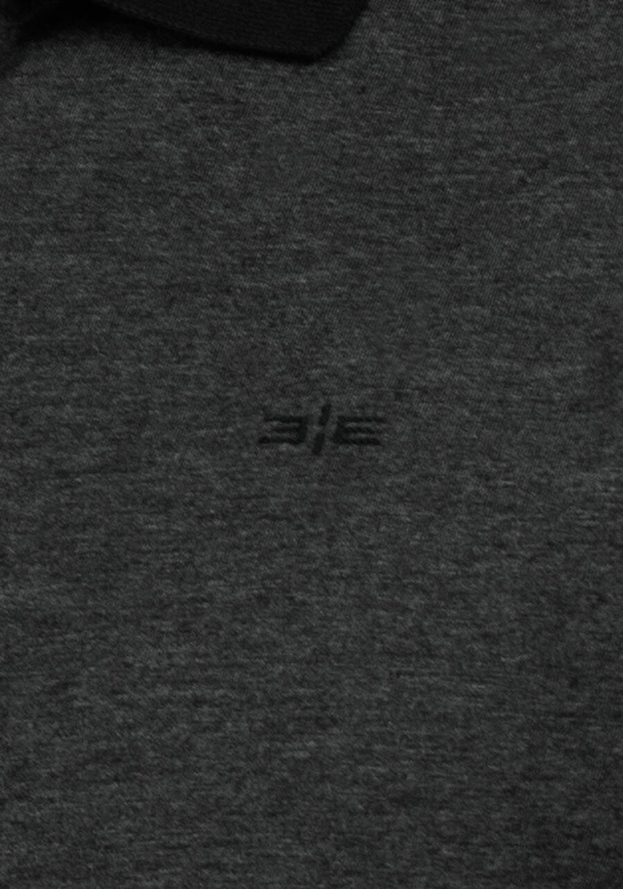 Camisa Polo em Malha Flex com Retilínea, PRETO REATIVO. Camisa Polo em Malha Flex com Retilínea, PRETO REATIVO, large.