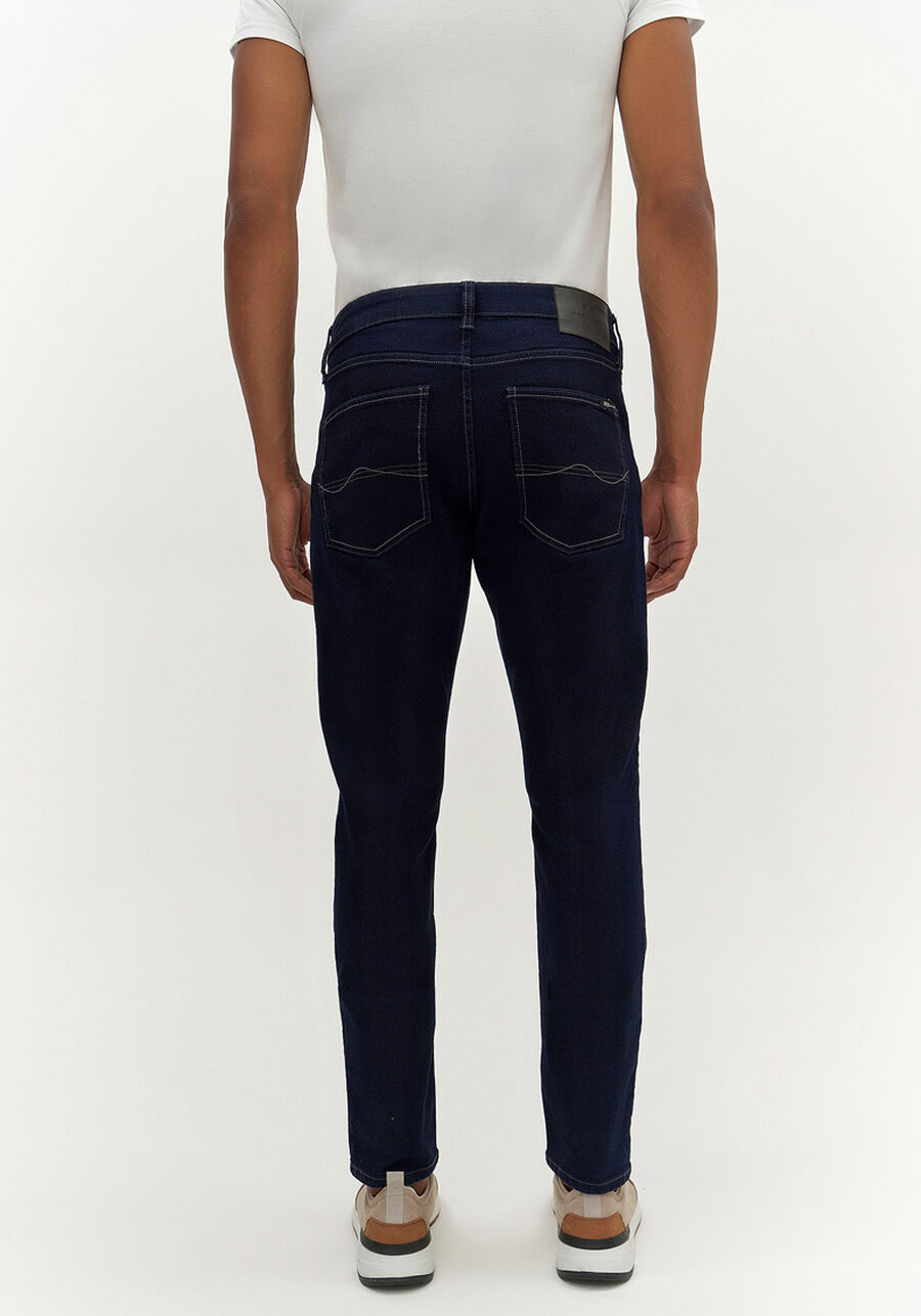Calça Jeans Masculina Skinny Escura com Elastano, JEANS. Calça Jeans Masculina Skinny Escura com Elastano, JEANS, large.