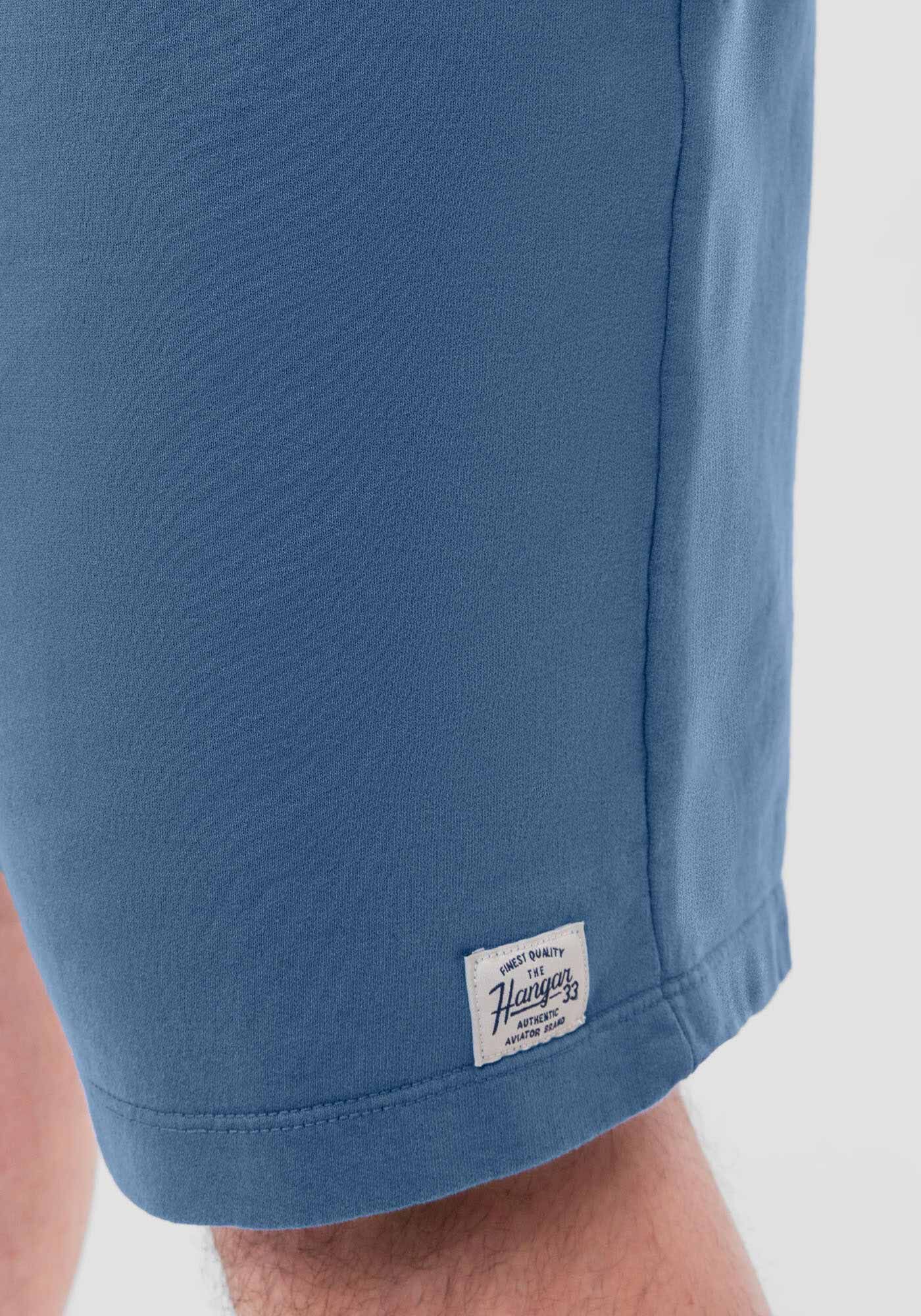 Bermuda Masculina em Moletom Big & Tall, AZUL SEED, large.