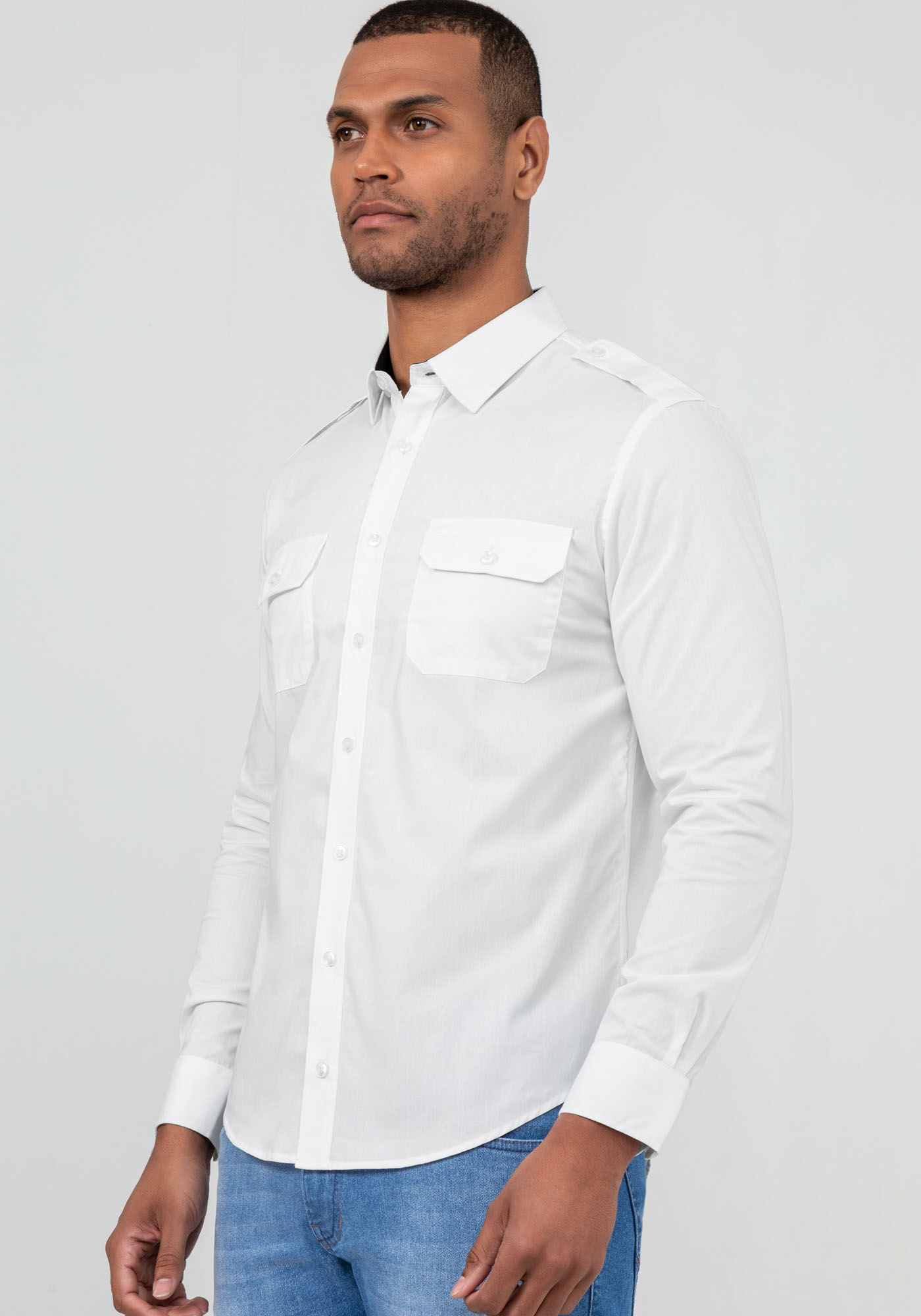 Camisa Masculina Slim Fit Manga Longa Hangar 33