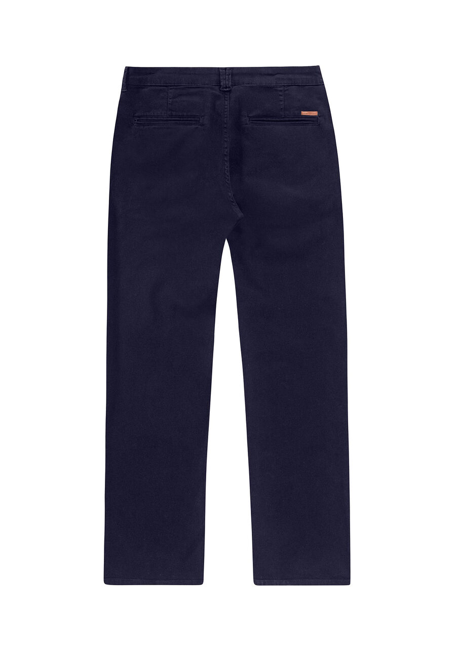 Calça Chino Reta em Sarja, MARINHO ACTION. Calça Chino Reta em Sarja, MARINHO ACTION, large.