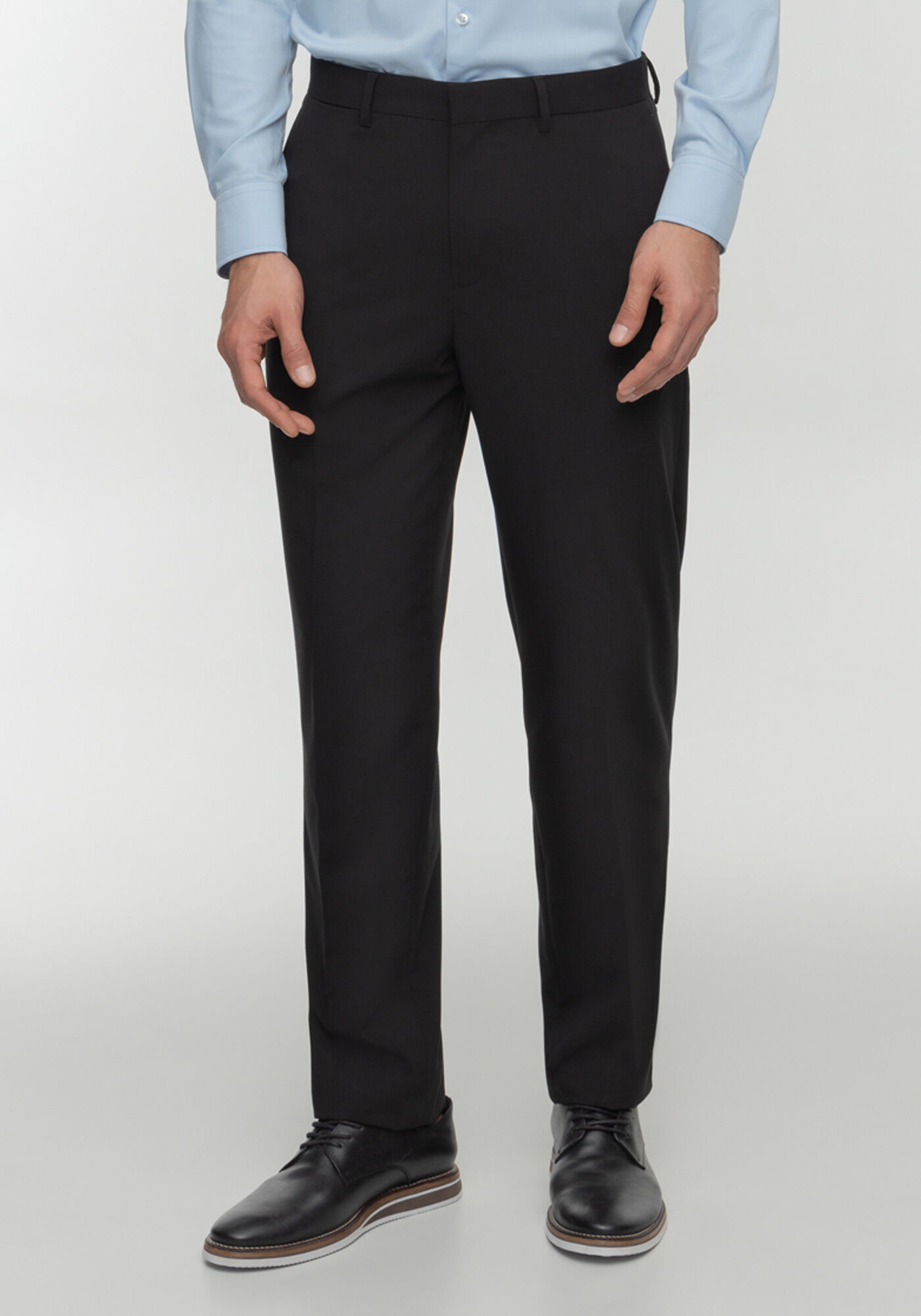 Cal&ccedil;a Masculina Com Passantes E Bolsos Funcionais, PRETO REATIVO, large.