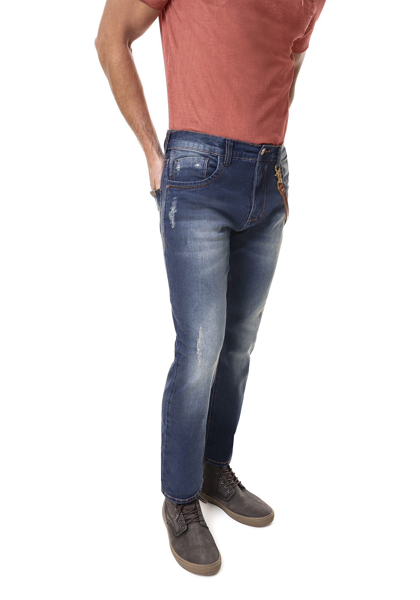 Cal&ccedil;a com Elastano, JEANS MEDIO, large.