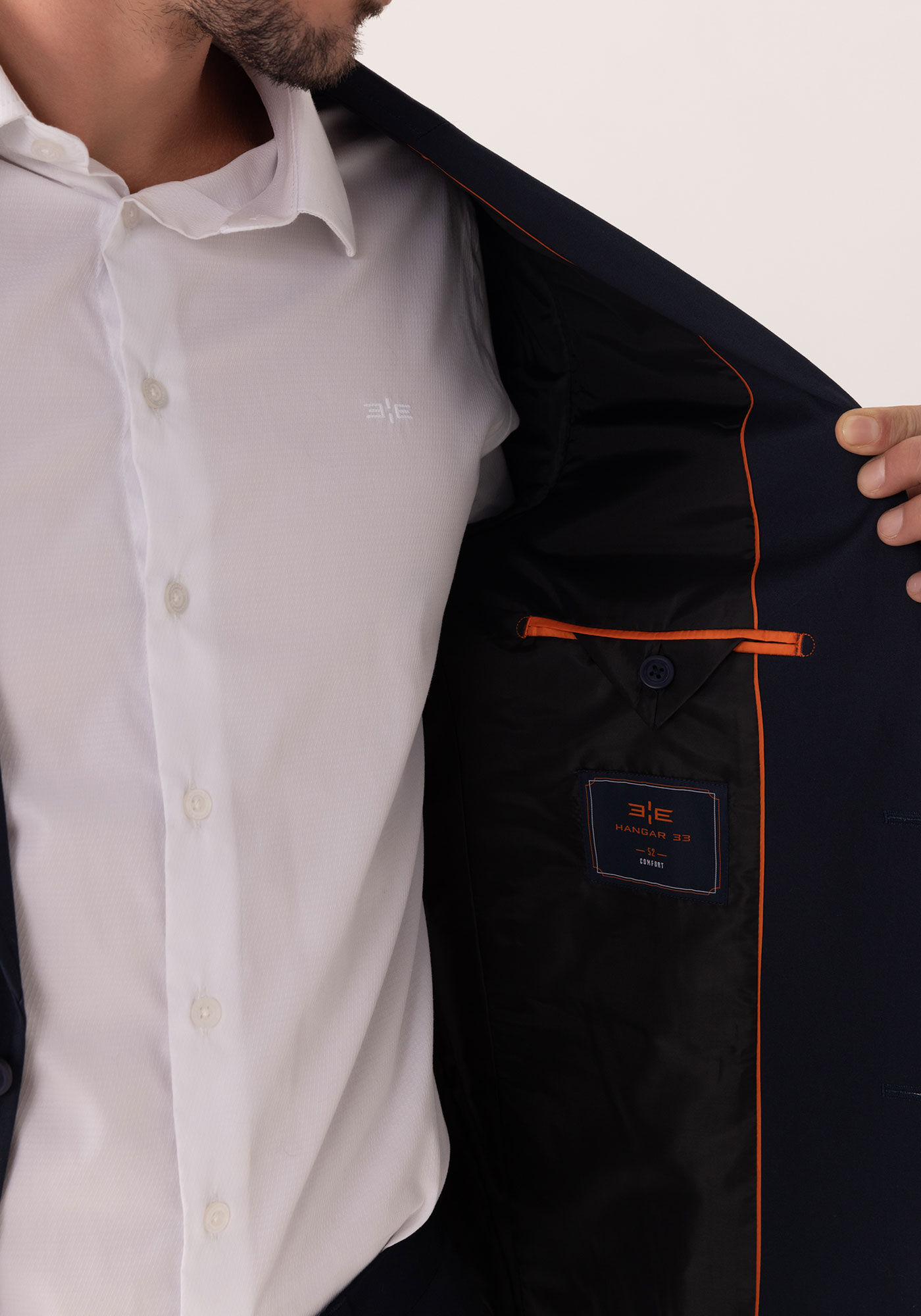 Blazer Comfort Em Sarja Com Elastano, MARINHO ACTION, large.