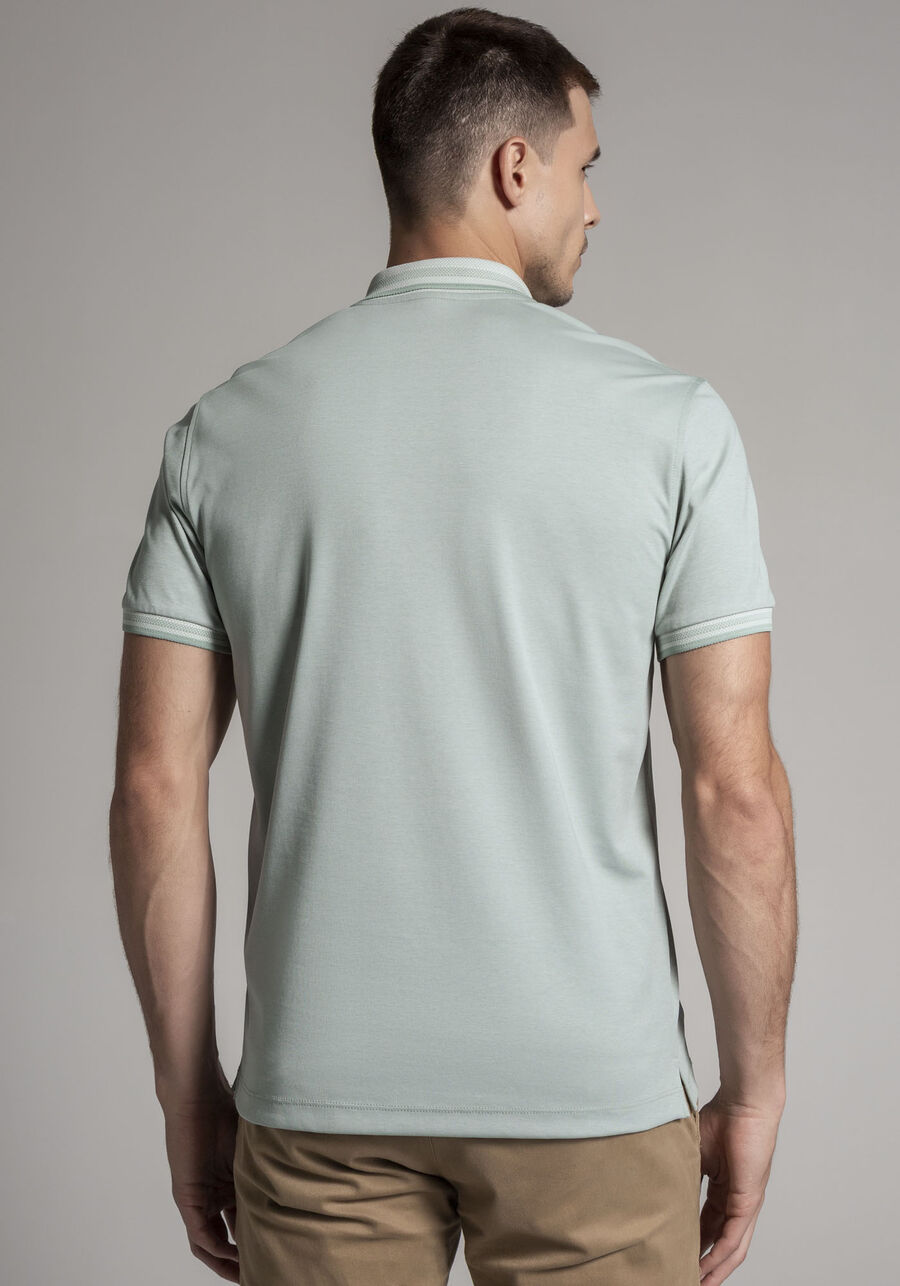 Camisa Polo Masculina em Malha Piquet Gold, VERDE TEOS. Camisa Polo Masculina em Malha Piquet Gold, VERDE TEOS, large.