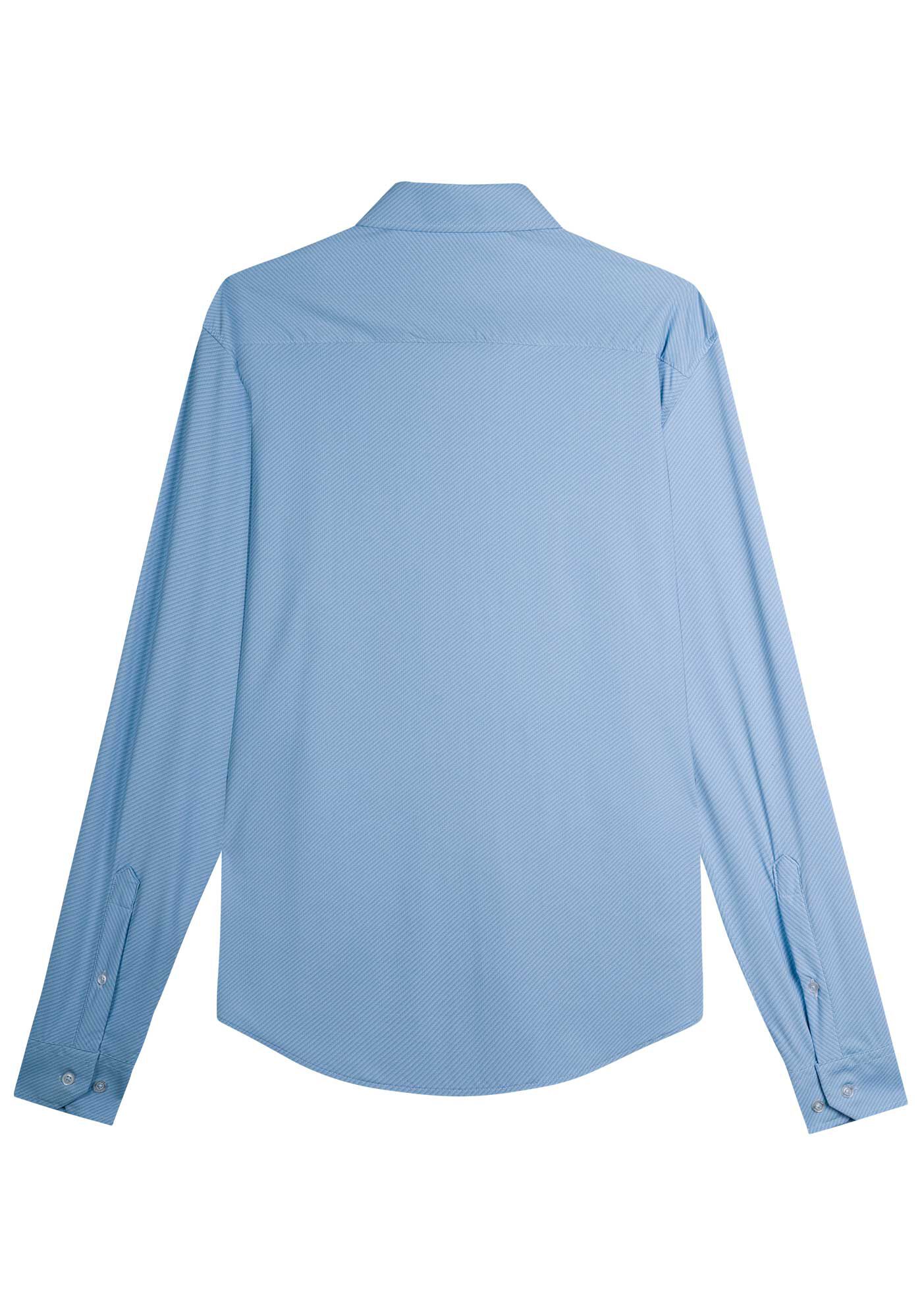 Camisa Masculina Slim Fit em Malha Tech Skin Azul, AZUL BRIGHT, large.