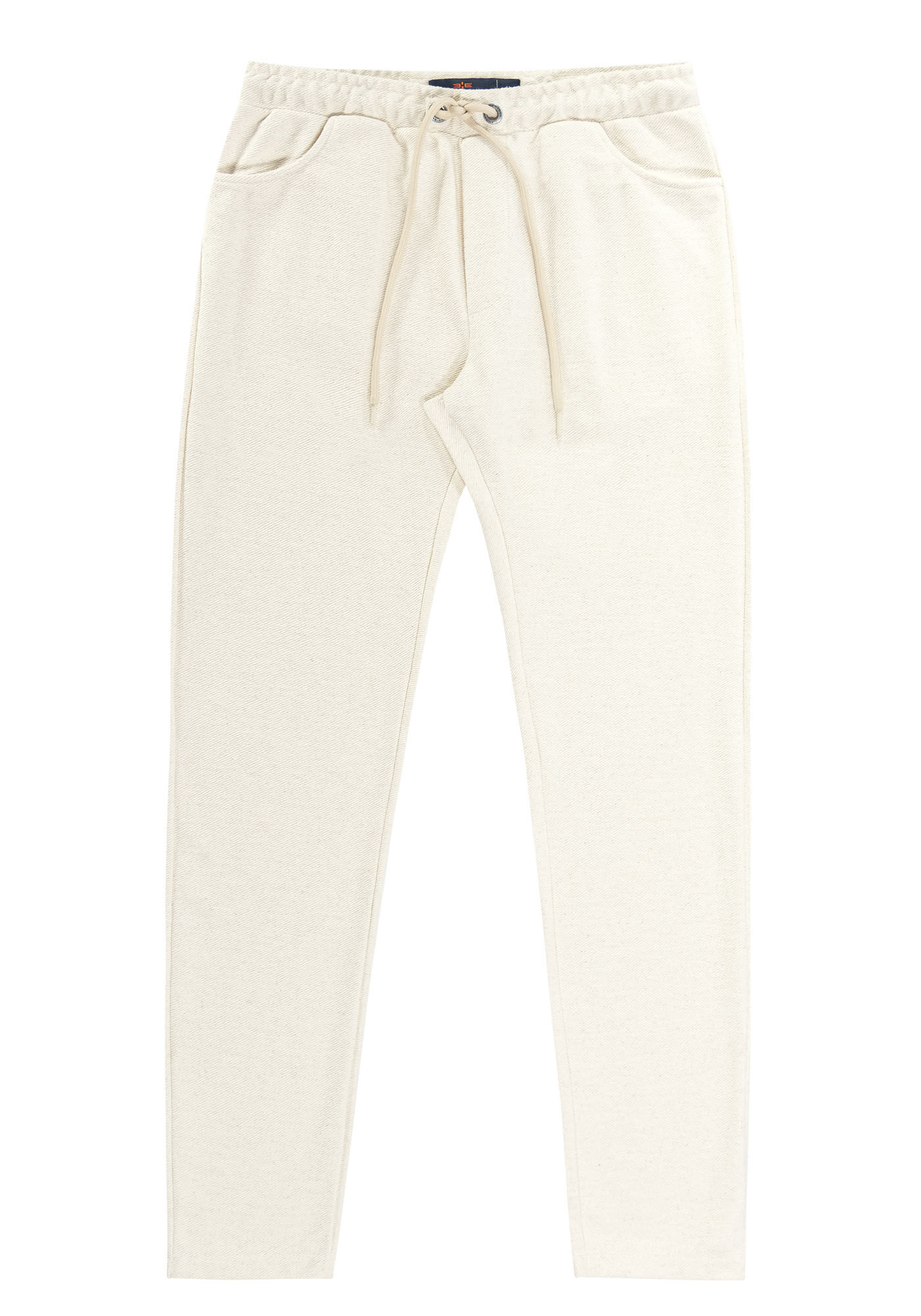 Cal&ccedil;a Masculina em Moletom Linho, BRANCO OFF WHITE, large.