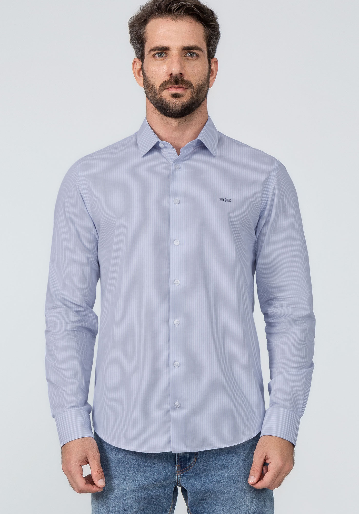 Camisa social lacoste listrada clearance