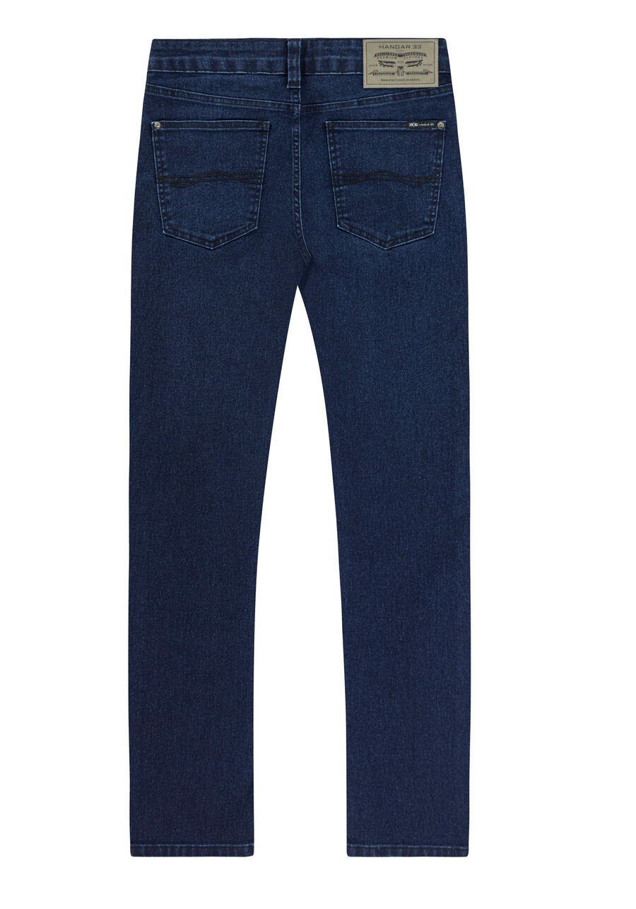 Calça Jeans Juvenil Slim com Elasticidade, JEANS. Calça Jeans Juvenil Slim com Elasticidade, JEANS, large.