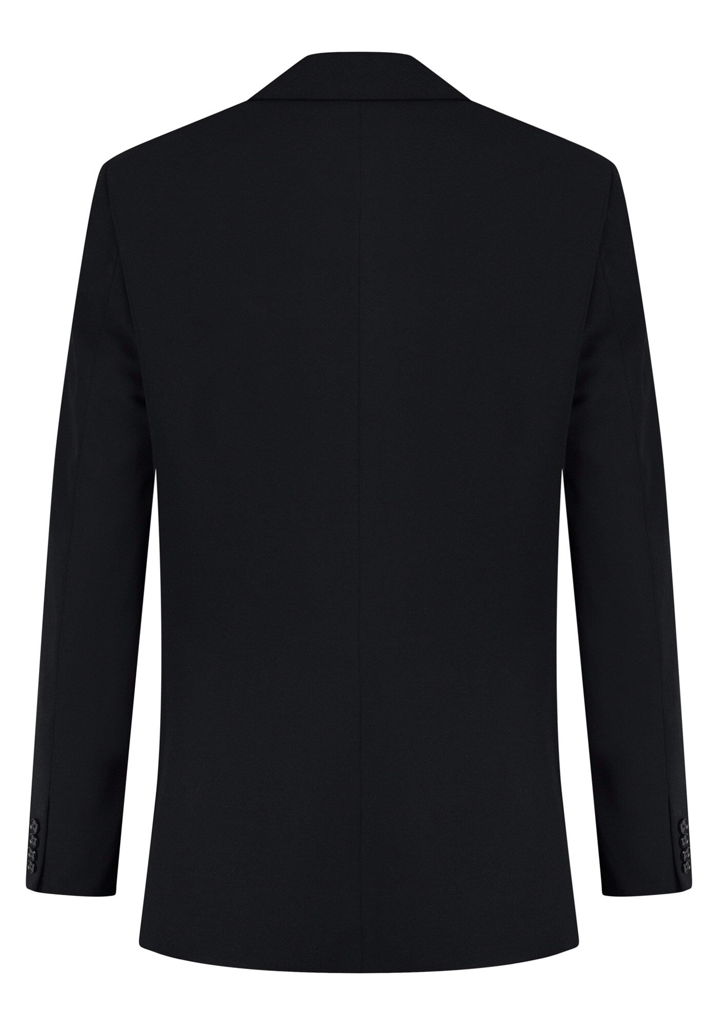 Blazer Slim Com Bot&otilde;es E Lapelas, PRETO REATIVO, large.