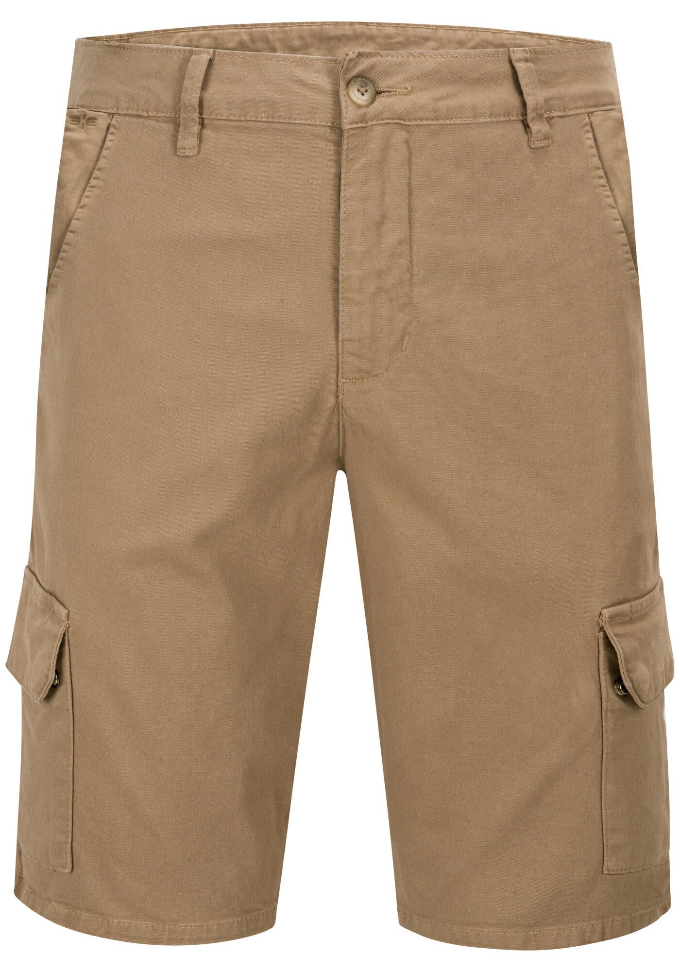 Bermuda Sarja Masculina Reta Cargo, MARROM AVELA, large.