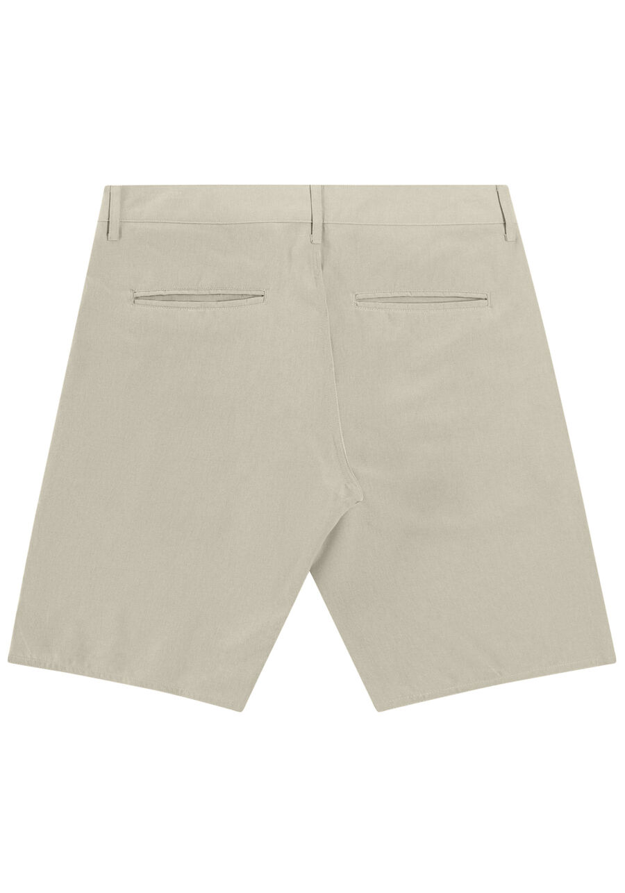 Bermuda Masculina em Tecido Plano Alfaiataria, BEGE SYSTEM. Bermuda Masculina em Tecido Plano Alfaiataria, BEGE SYSTEM, large.