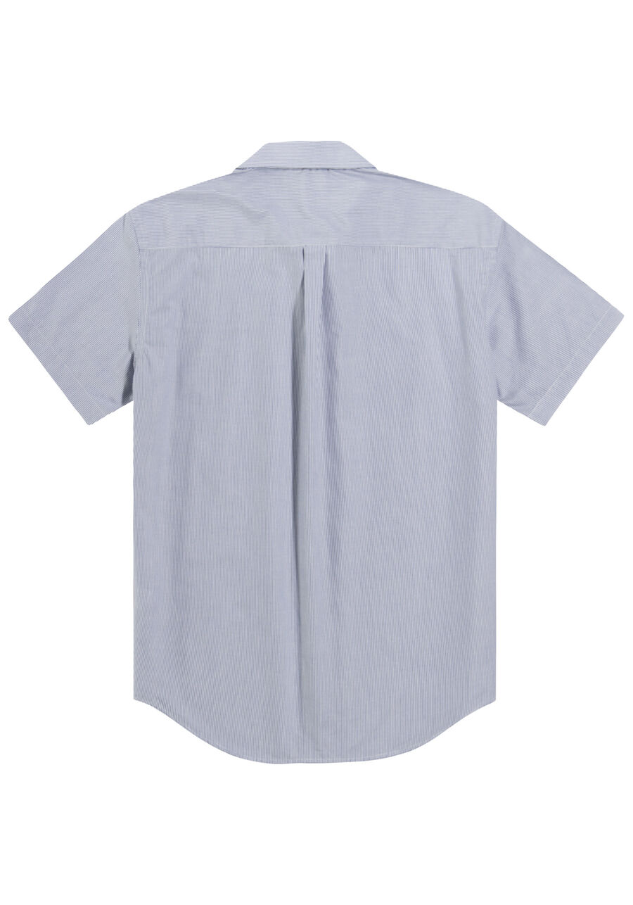 Camisa Manga Curta Masculina Comfort Fio Egípcio, MARINHO INLE. Camisa Manga Curta Masculina Comfort Fio Egípcio, MARINHO INLE, large.